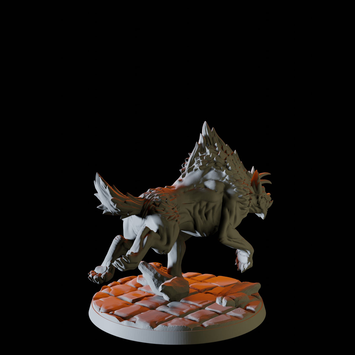 Pack of Hyenas Miniature for Dungeons and Dragons, Pathfinder or other TTRPGs