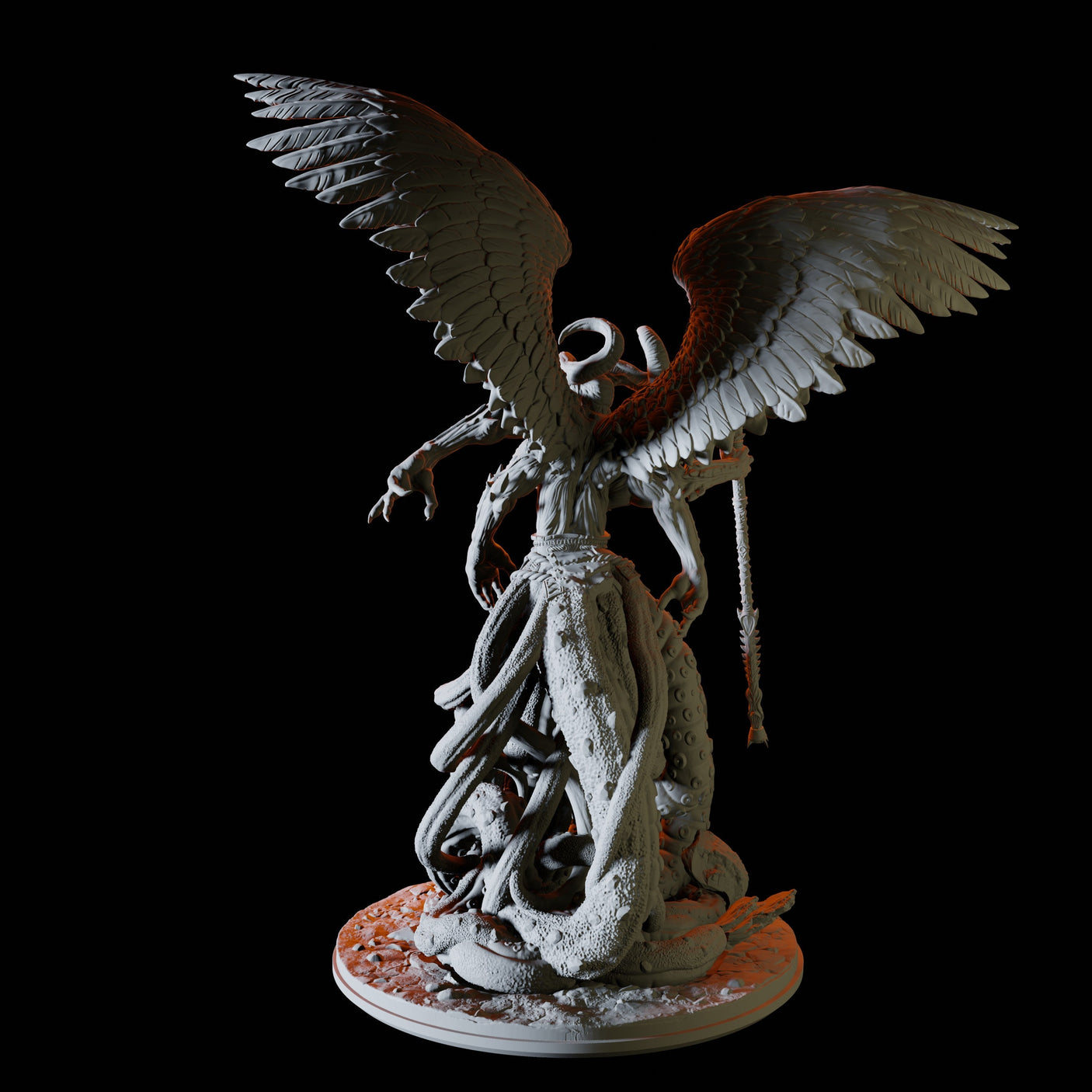 Pazuzu, Demon Lord Miniature for Dungeons and Dragons, Pathfinder or other TTRPGs