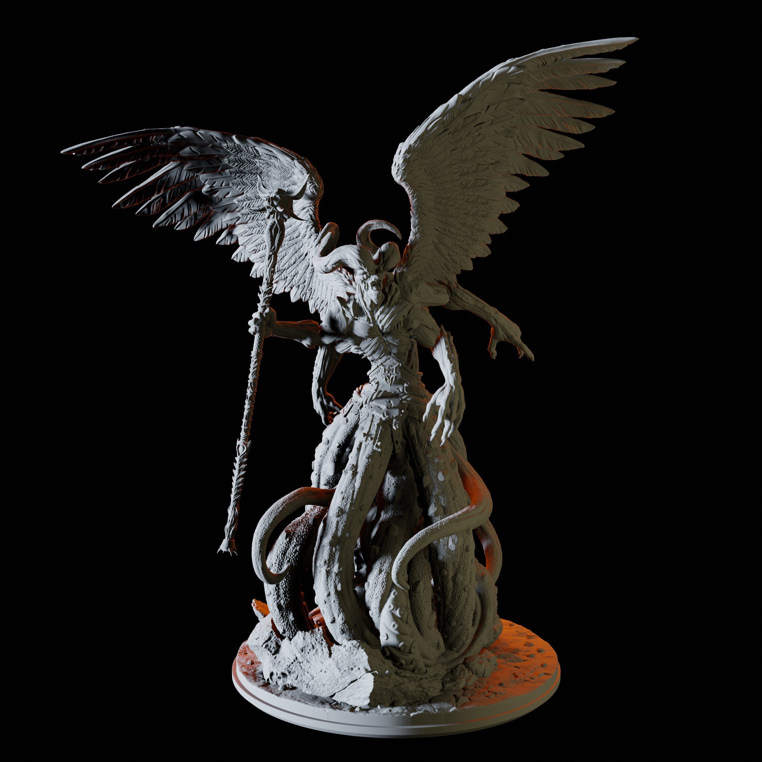 Pazuzu Demon Lord Miniature for Dungeons and Dragons - Myth Forged