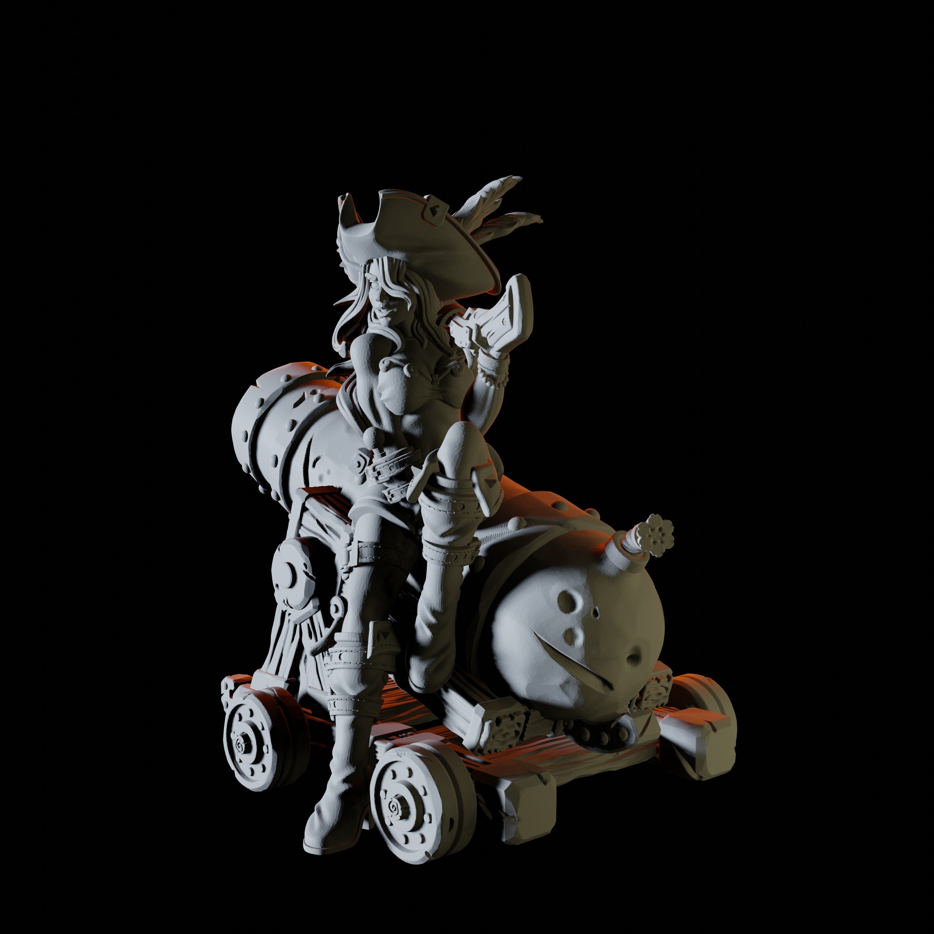 Pirate Pinup Miniature for Dungeons and Dragons - Myth Forged