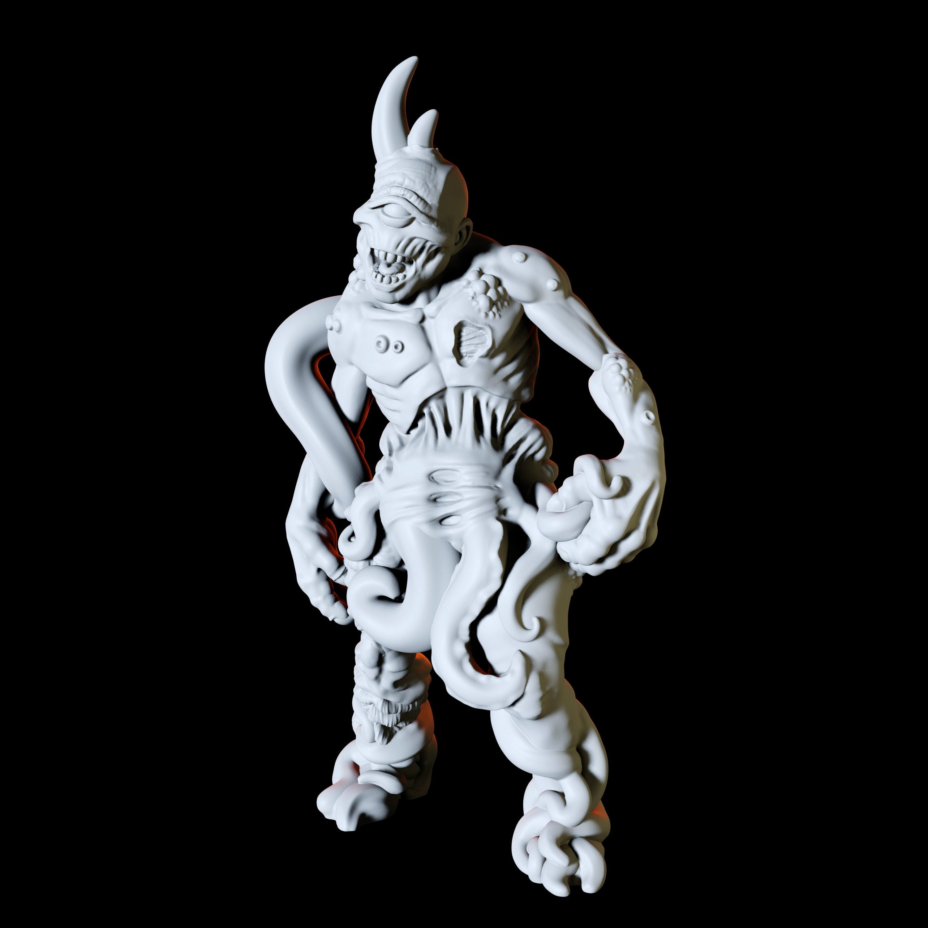 Plague Demon Soldier Miniatures for Dungeons and Dragons - Myth Forged