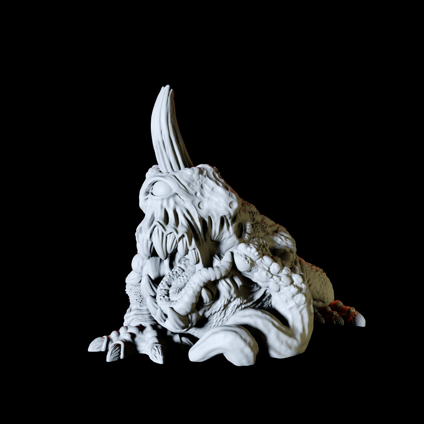 Plague Hezrou Miniature for Dungeons and Dragons, Pathfinder or other TTRPGs