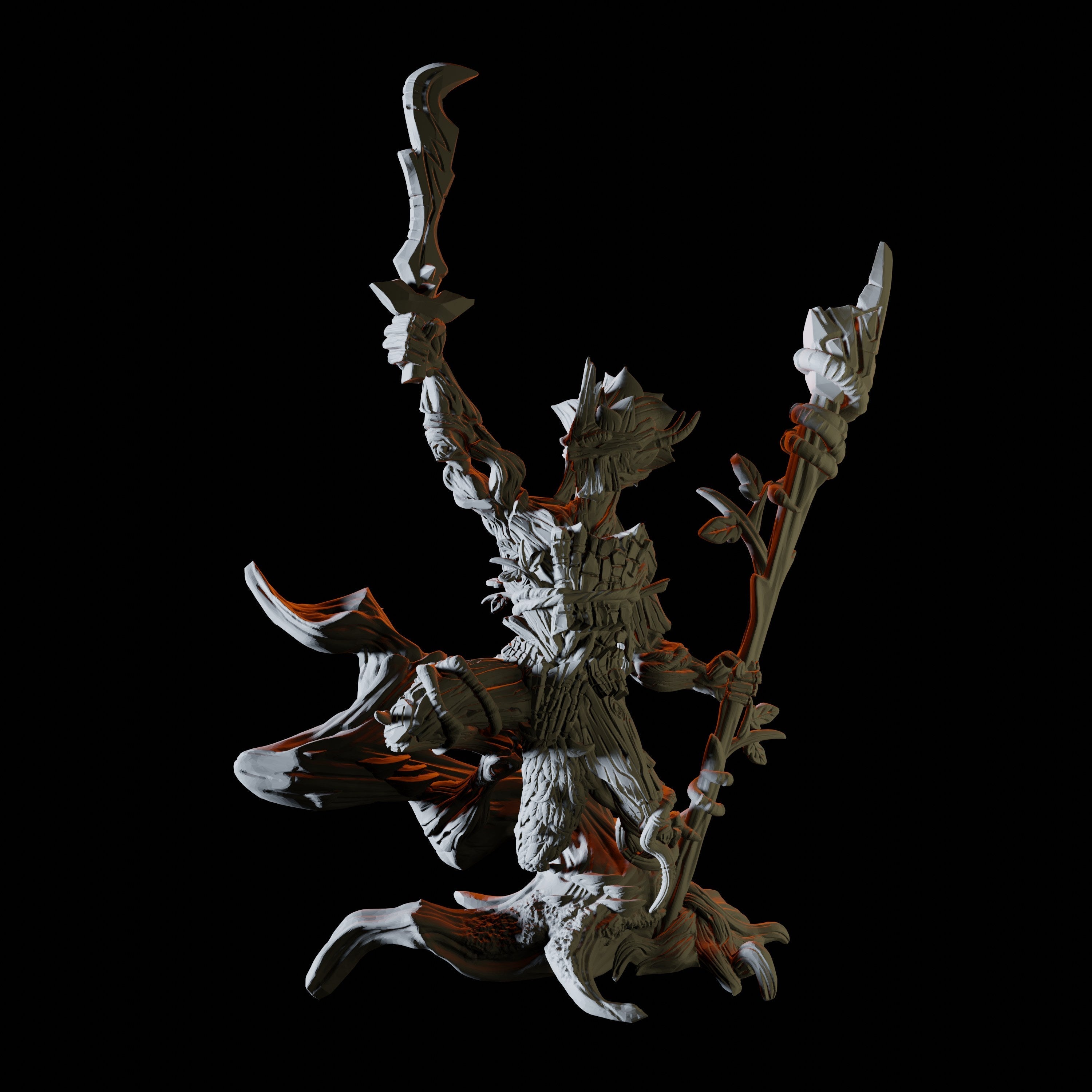 Plant Knight Miniature for Dungeons and Dragons - Myth Forged