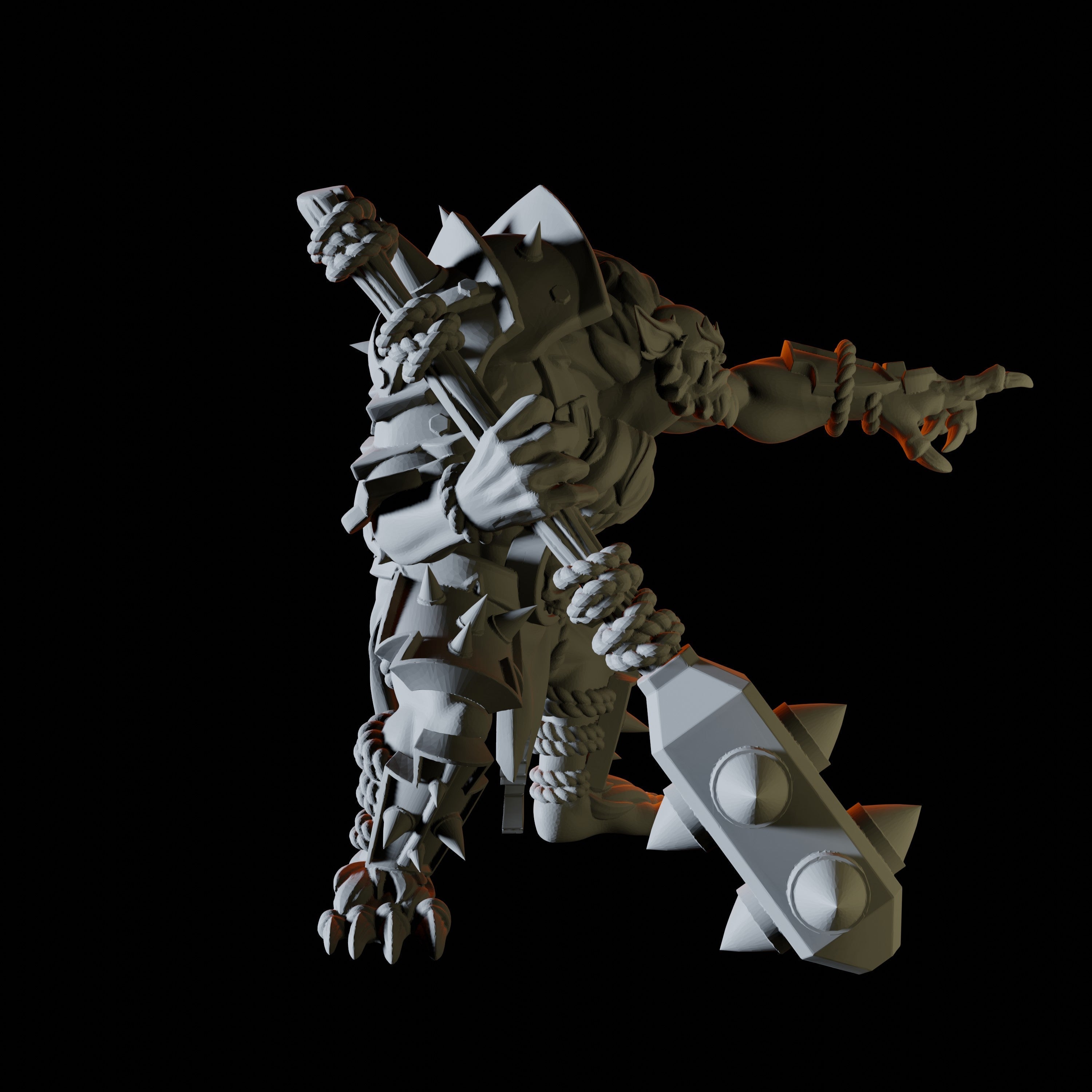 Angry Bugbear Miniature for Dungeons and Dragons - Myth Forged