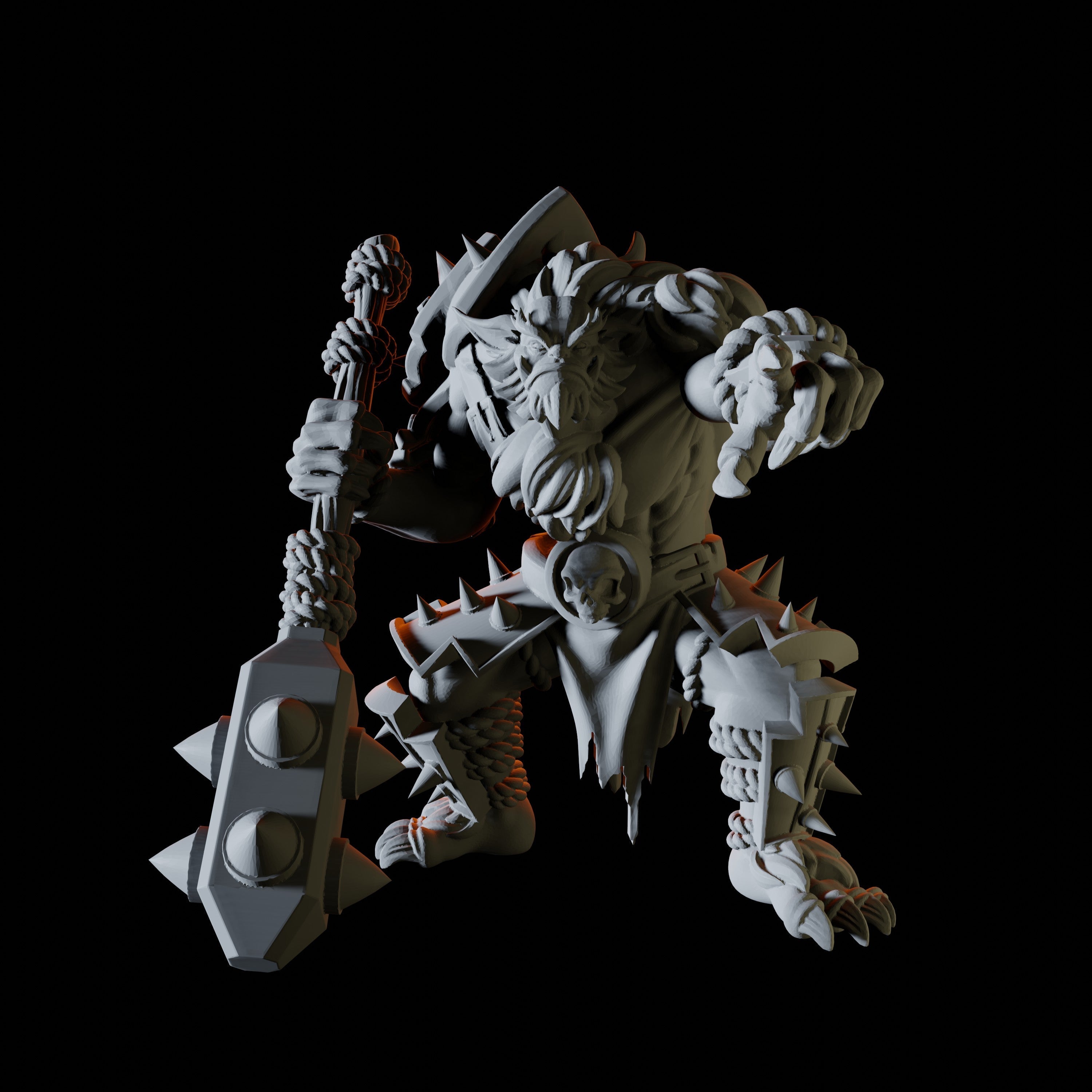 Angry Bugbear Miniature for Dungeons and Dragons - Myth Forged
