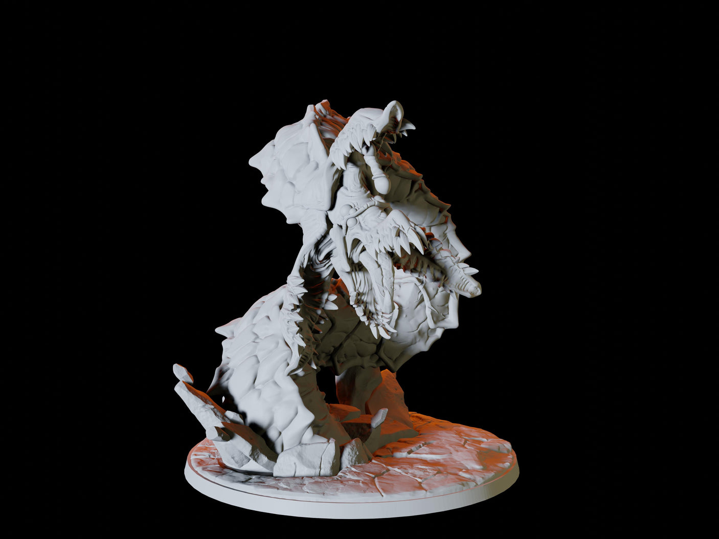 Purple Worm Miniature for Dungeons and Dragons, Pathfinder or other TTRPGs