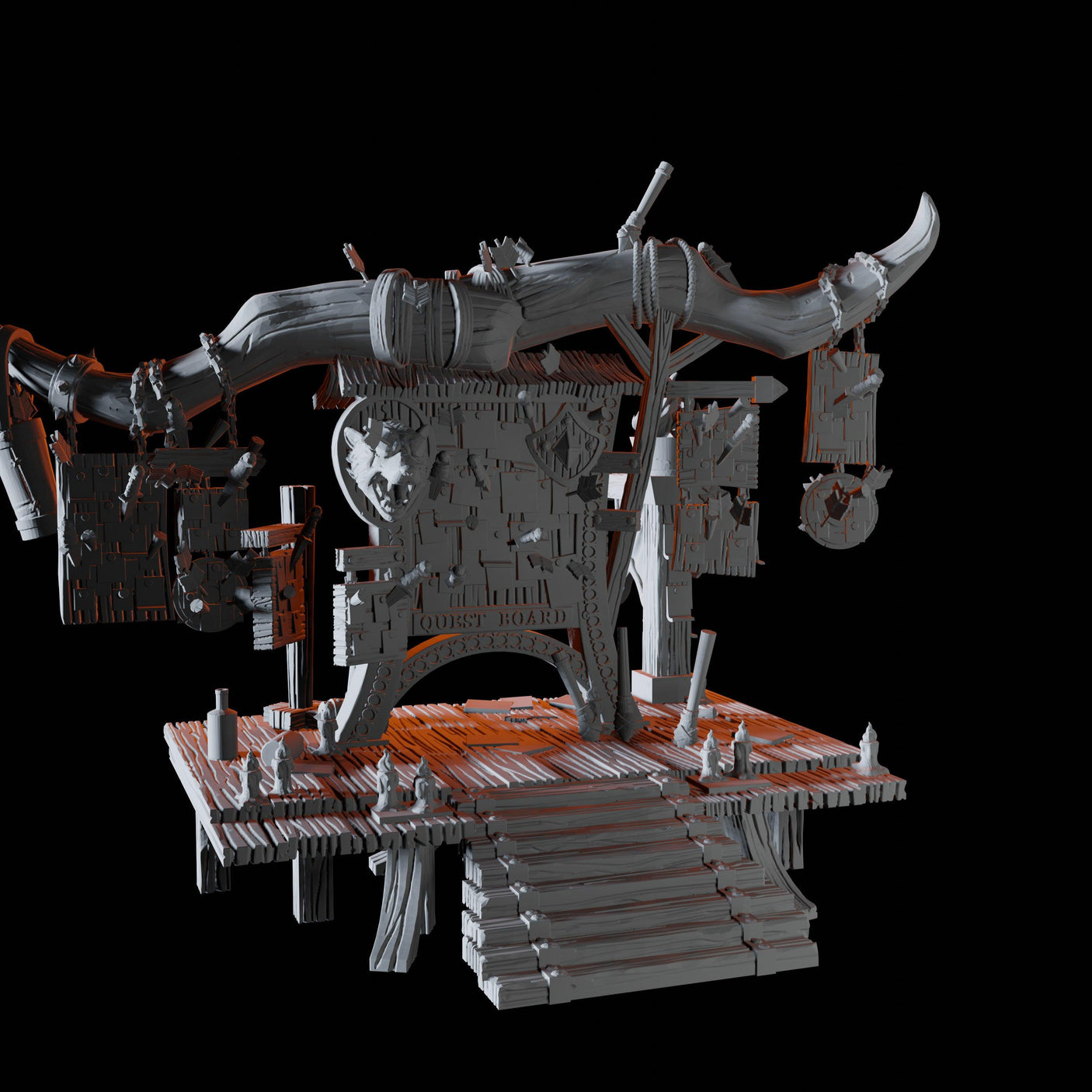 Questboard Miniature for Dungeons and Dragons, Pathfinder or other TTRPGs