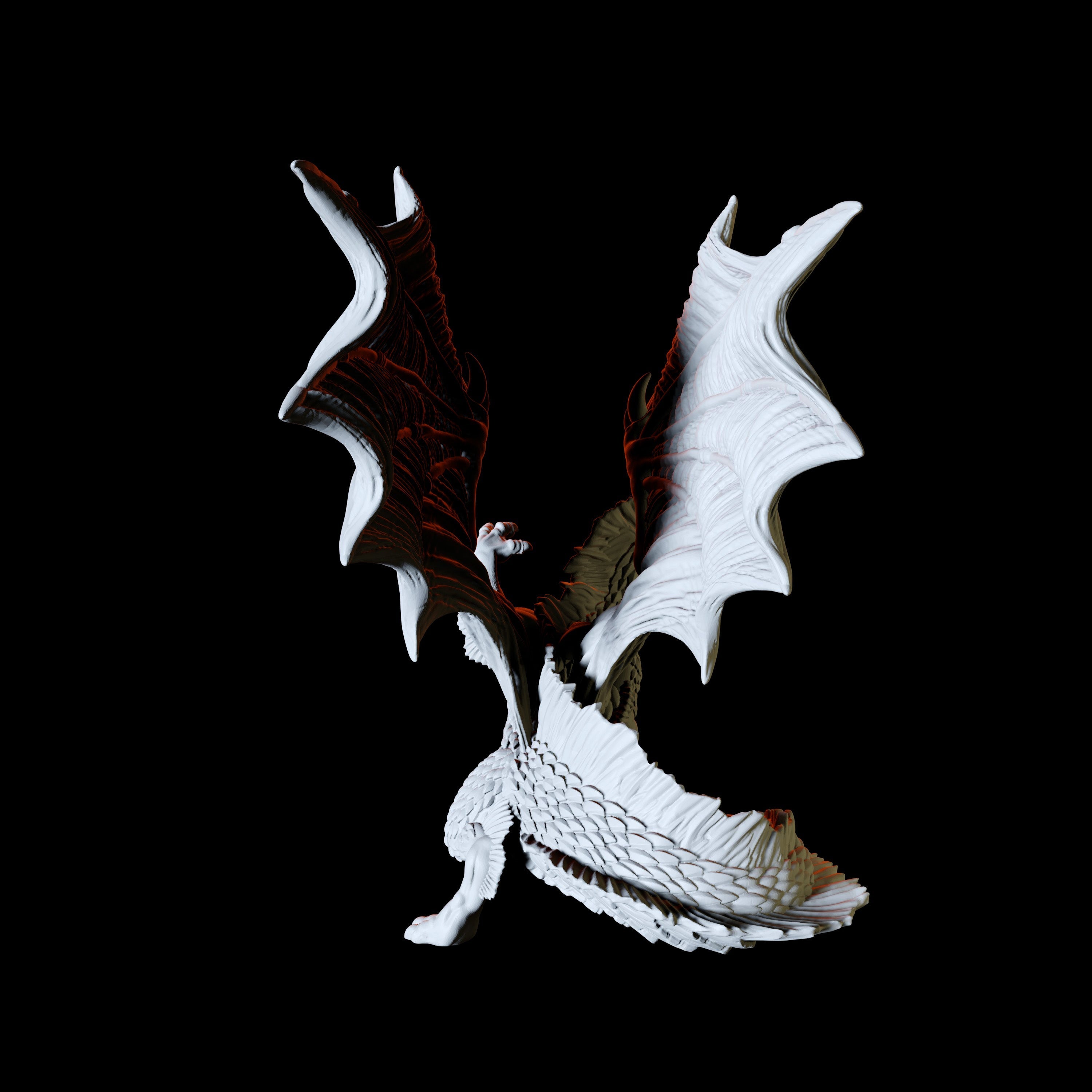 Rearing Golden Dragon Miniature for Dungeons and Dragons