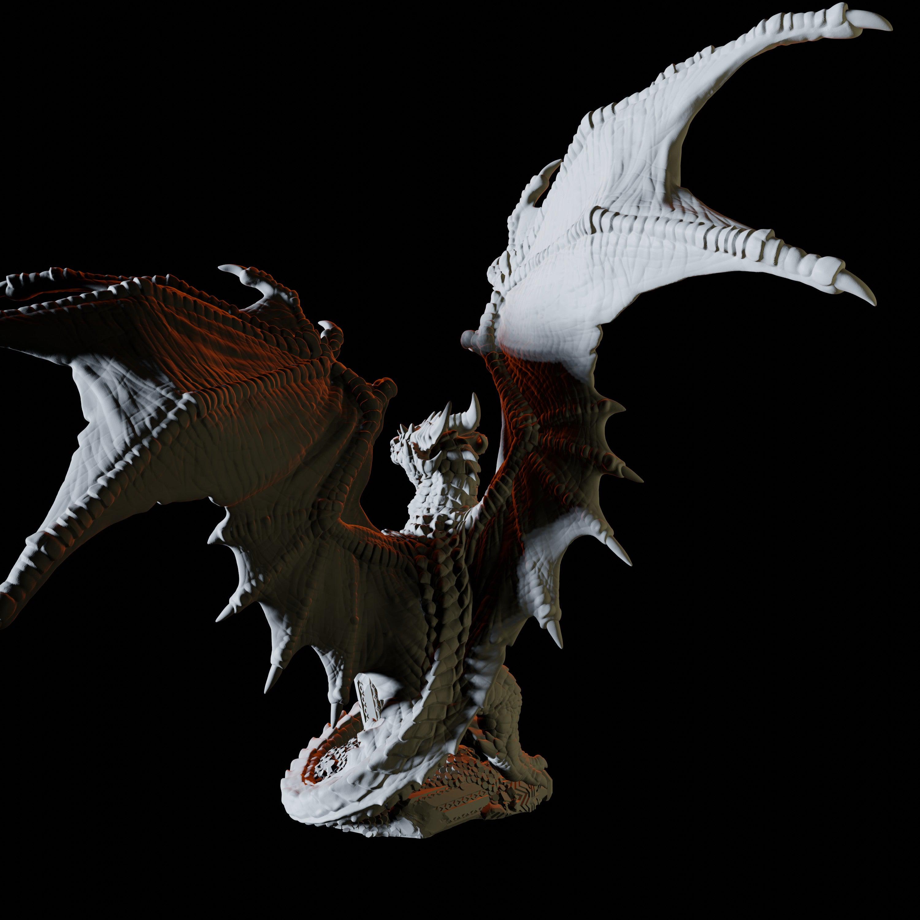 Red Dragon Miniature for Dungeons and Dragons - Myth Forged