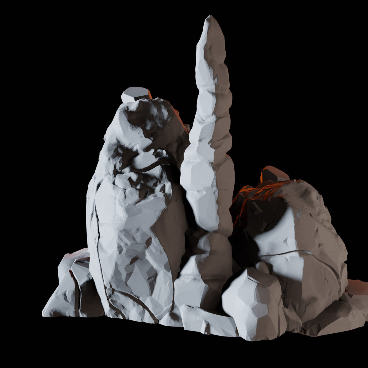 Rock Crystals Miniature for Dungeons and Dragons, Pathfinder or other TTRPGs