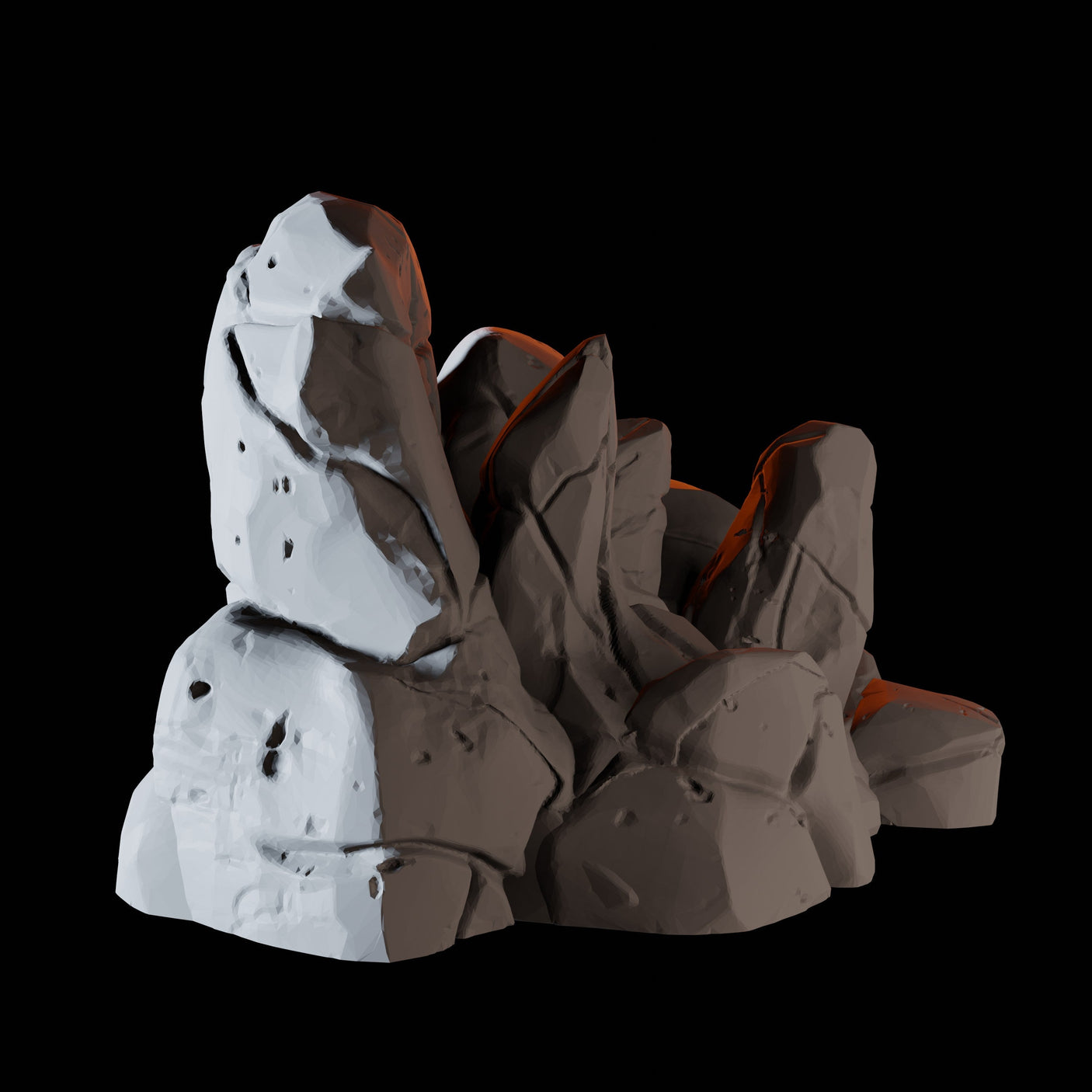Rock Formation A Miniature for Dungeons and Dragons, Pathfinder or other TTRPGs