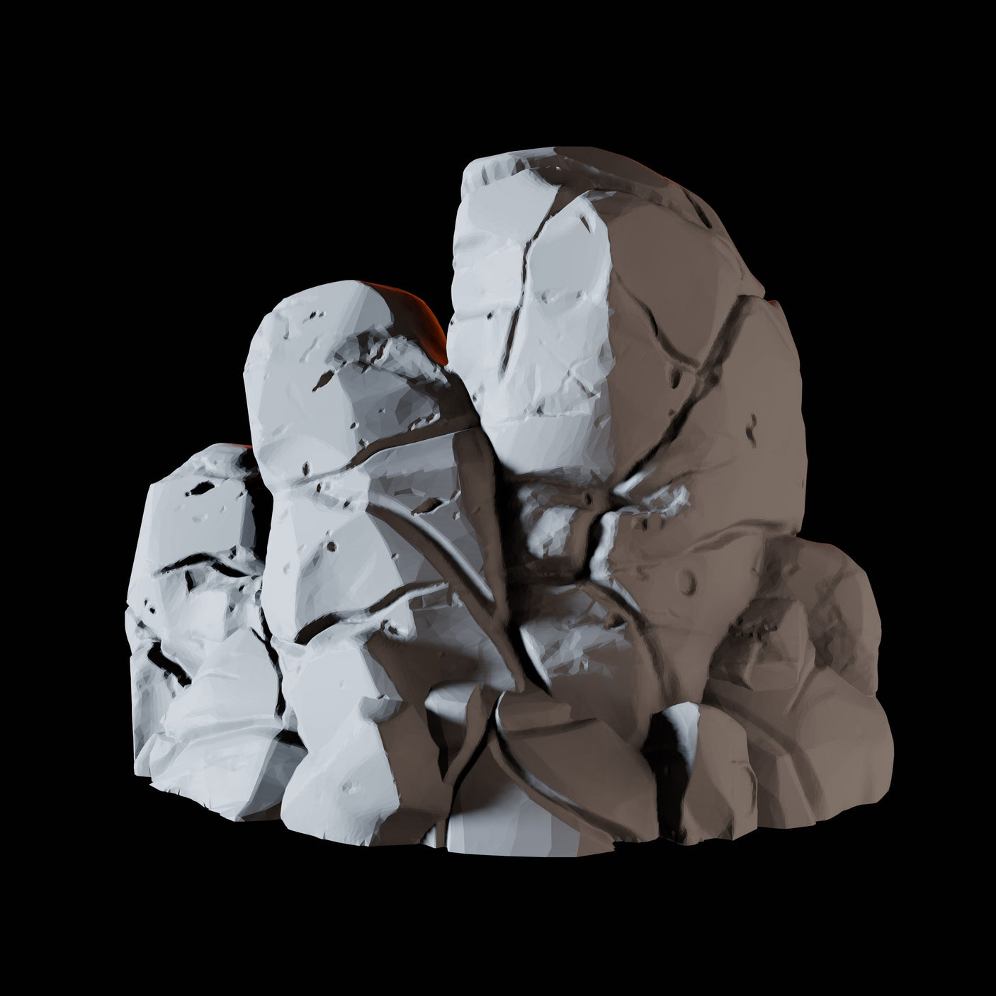 Rock Formation A Miniature for Dungeons and Dragons, Pathfinder or other TTRPGs
