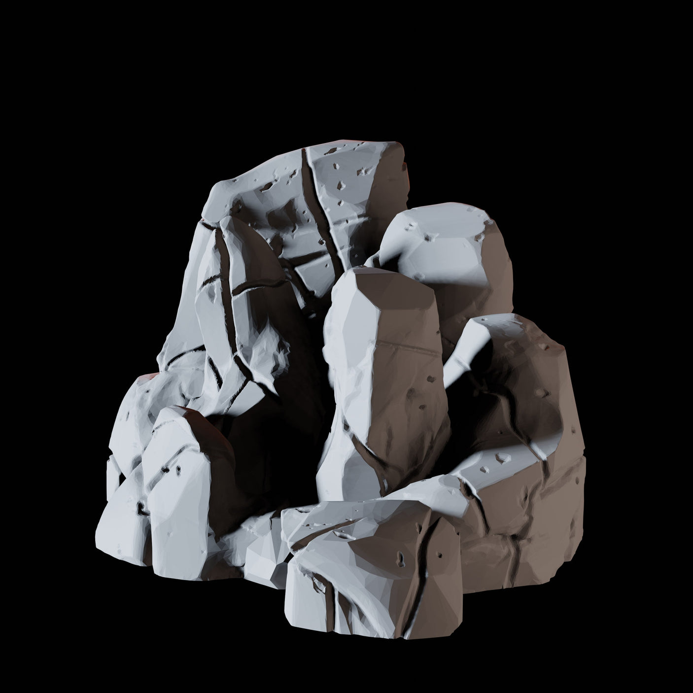 Rock Formation A Miniature for Dungeons and Dragons, Pathfinder or other TTRPGs