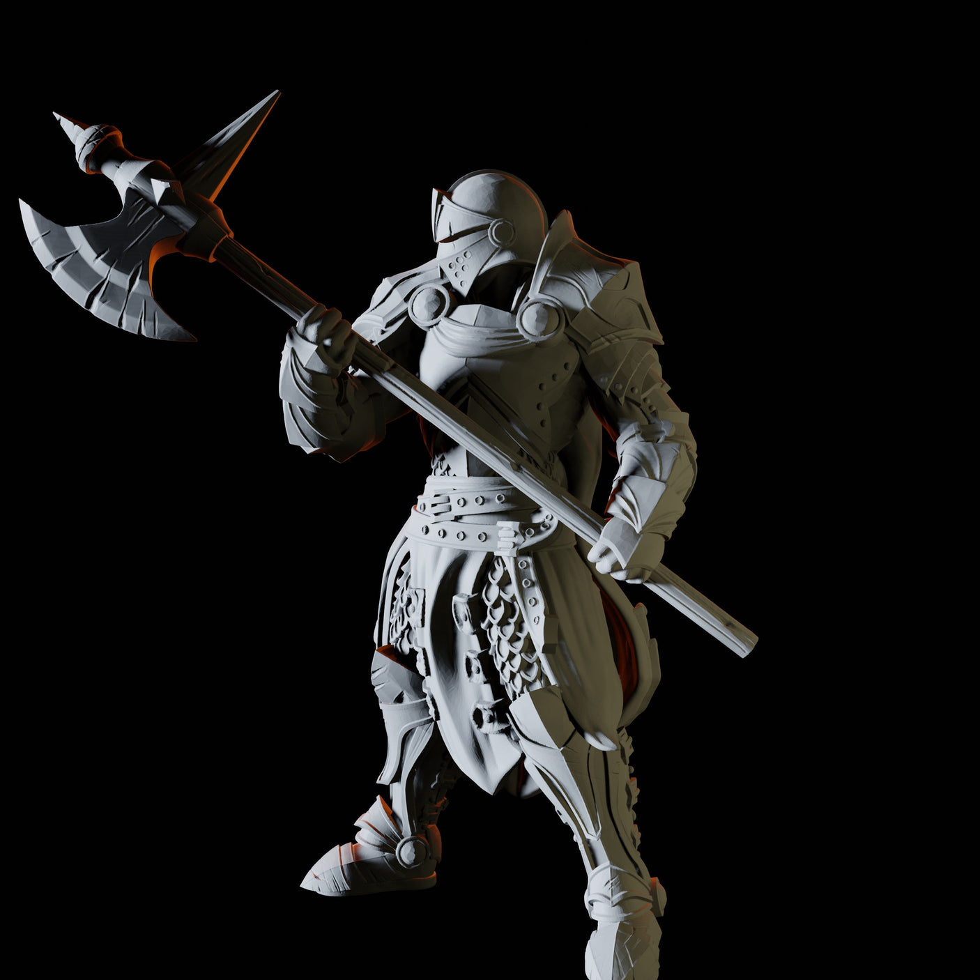 Royal Knight C Miniature for Dungeons and Dragons, Pathfinder or other TTRPGs
