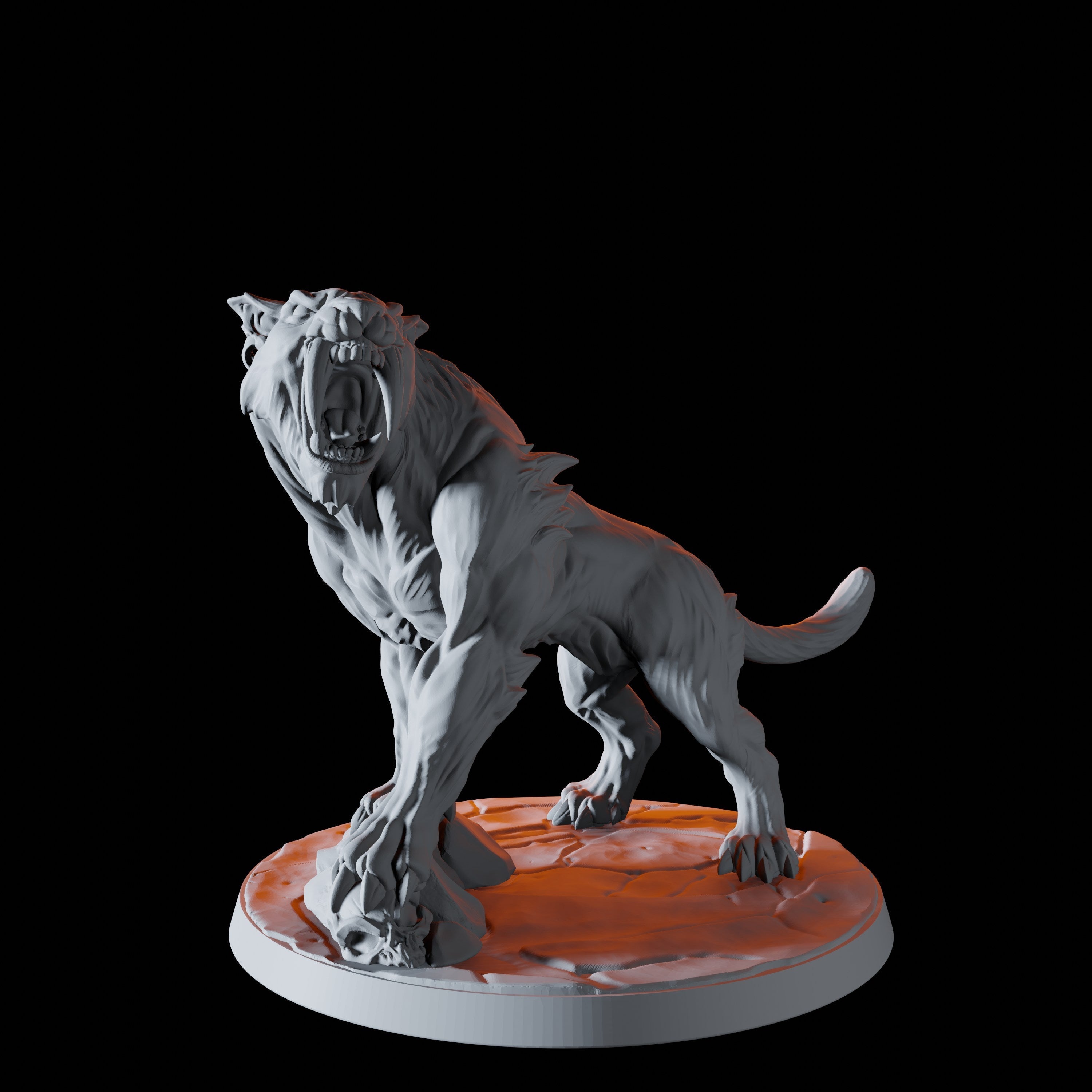 Sabre-Toothed Tiger Miniature A for Dungeons and Dragons - Myth Forged