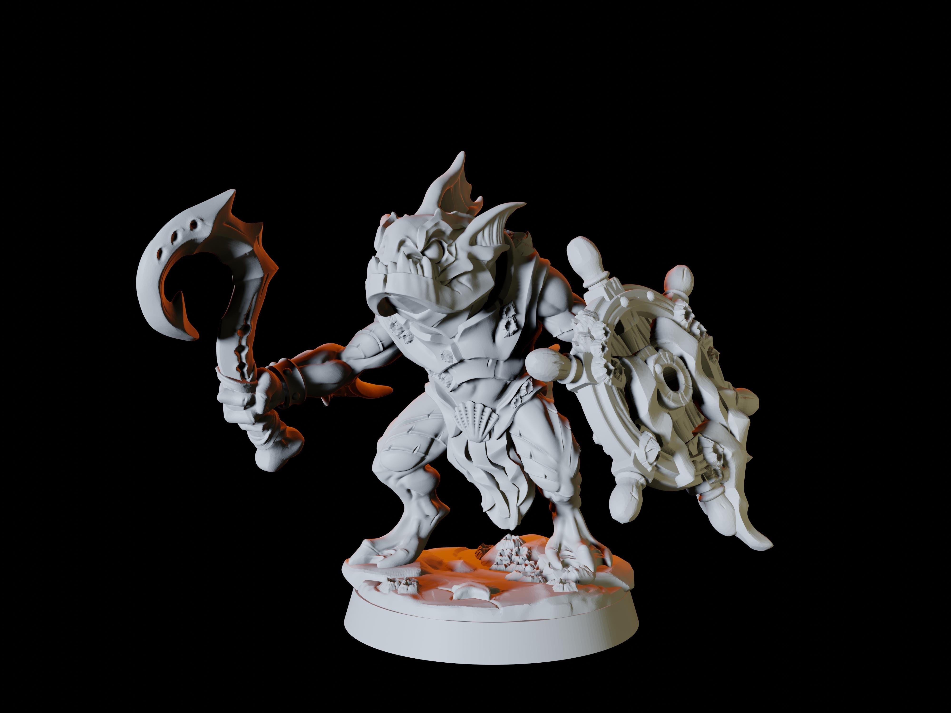 Six Sahuagin or Merrow Miniatures for Dungeons and Dragons - Myth Forged