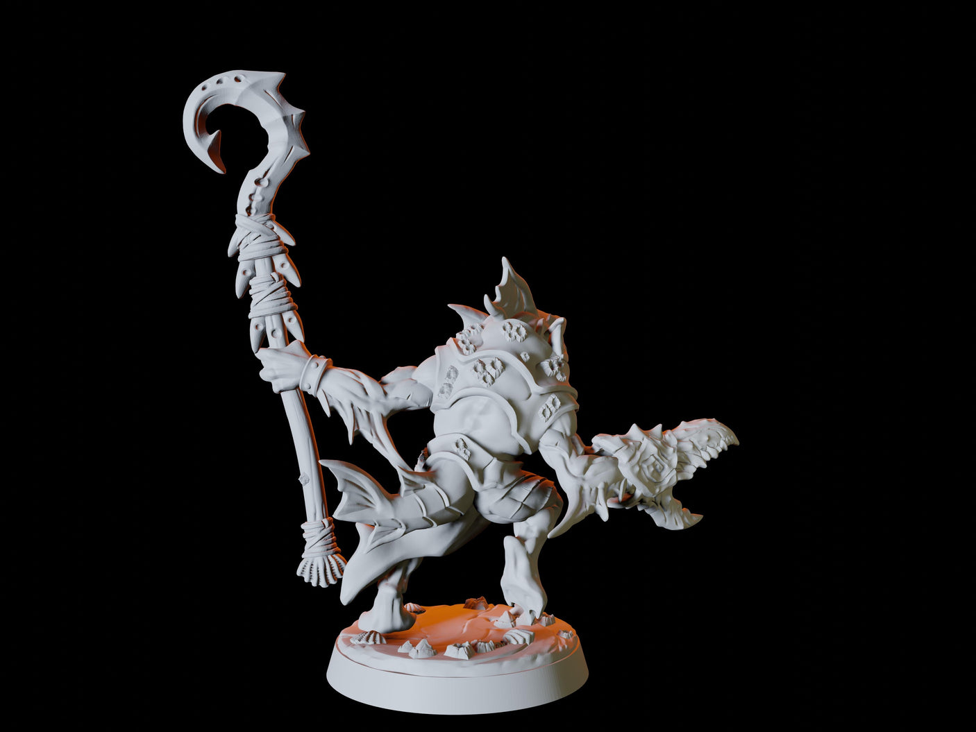 Sahuagin Army - Six Soldiers Miniature for Dungeons and Dragons, Pathfinder or other TTRPGs