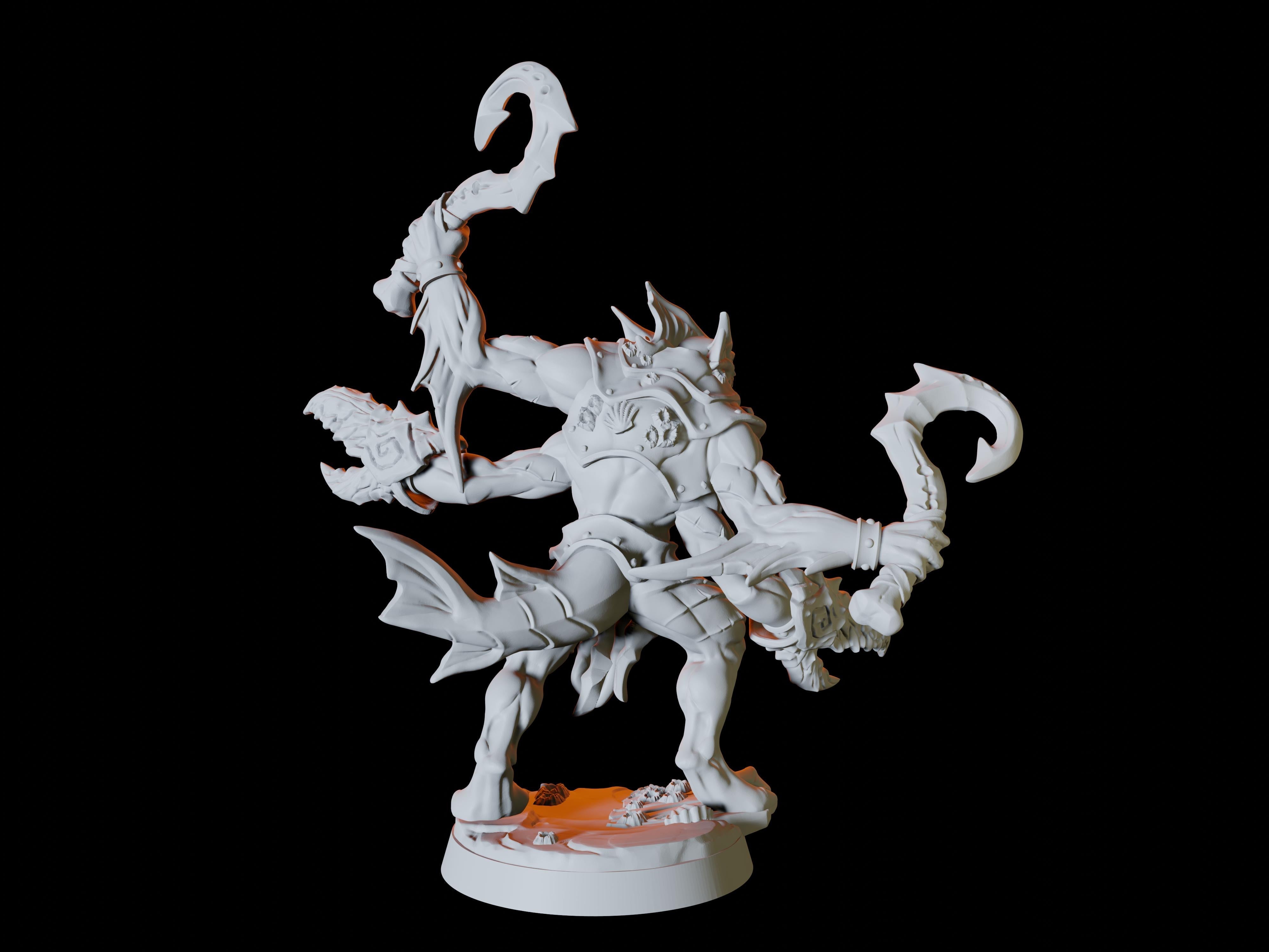 Six Sahuagin or Merrow Miniatures for Dungeons and Dragons - Myth Forged