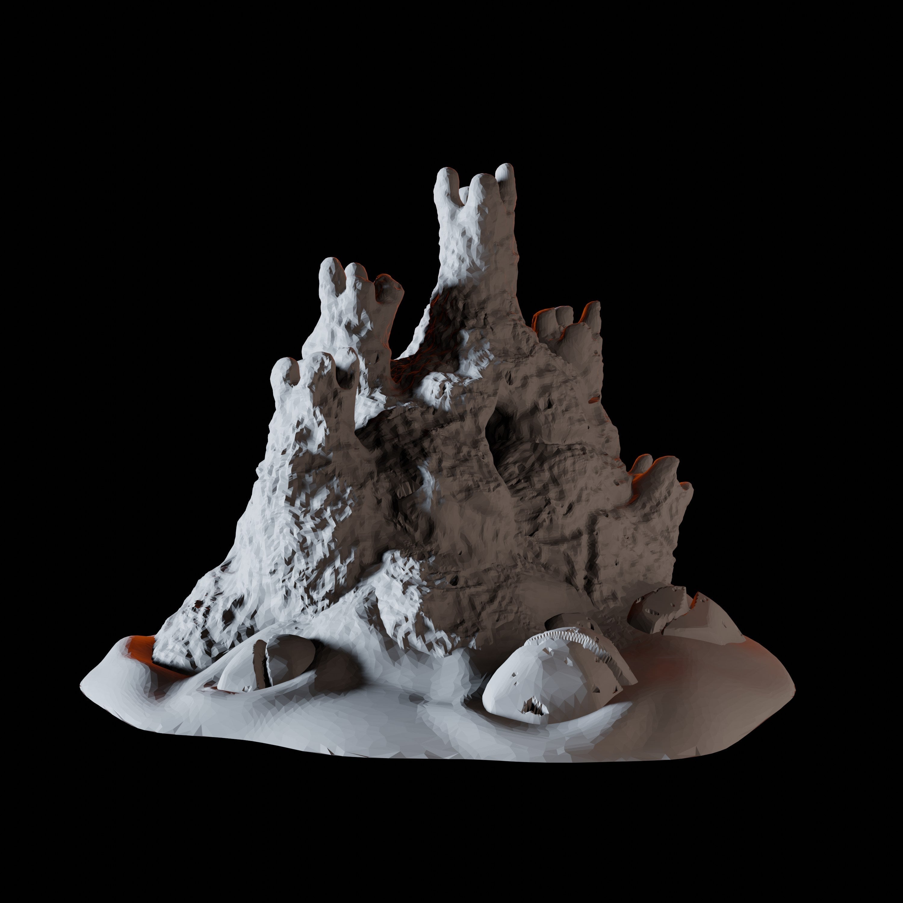 Sandcastle - Coastal Terrain Miniature for Dungeons and Dragons - Myth Forged