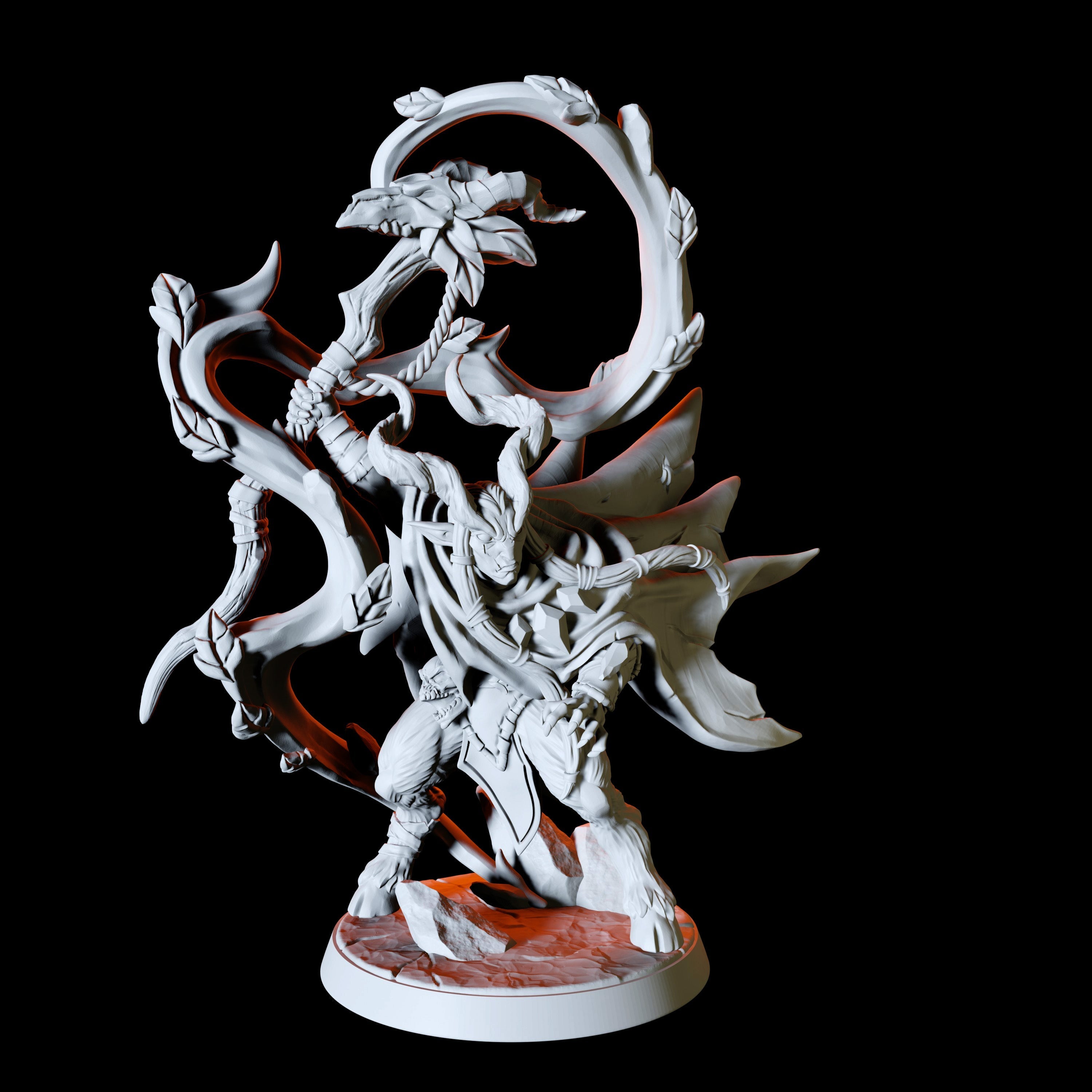 Satyr Druid Miniature for Dungeons and Dragons - Myth Forged