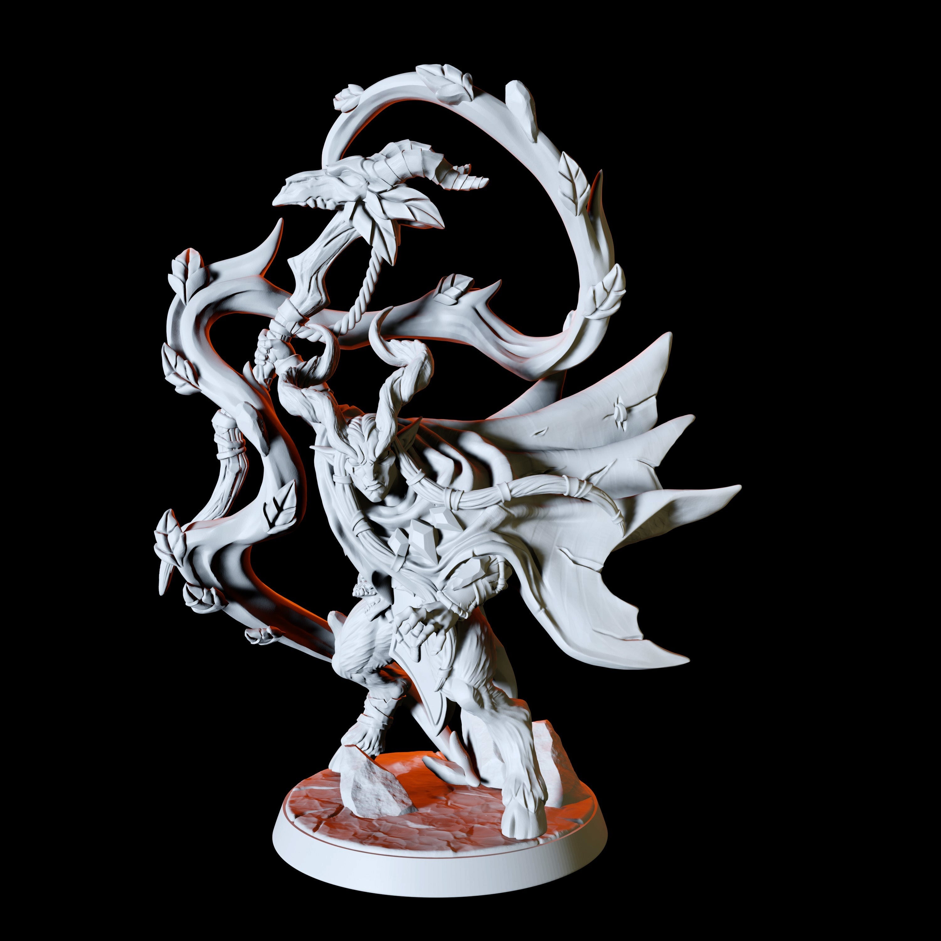 Satyr Druid Miniature for Dungeons and Dragons - Myth Forged