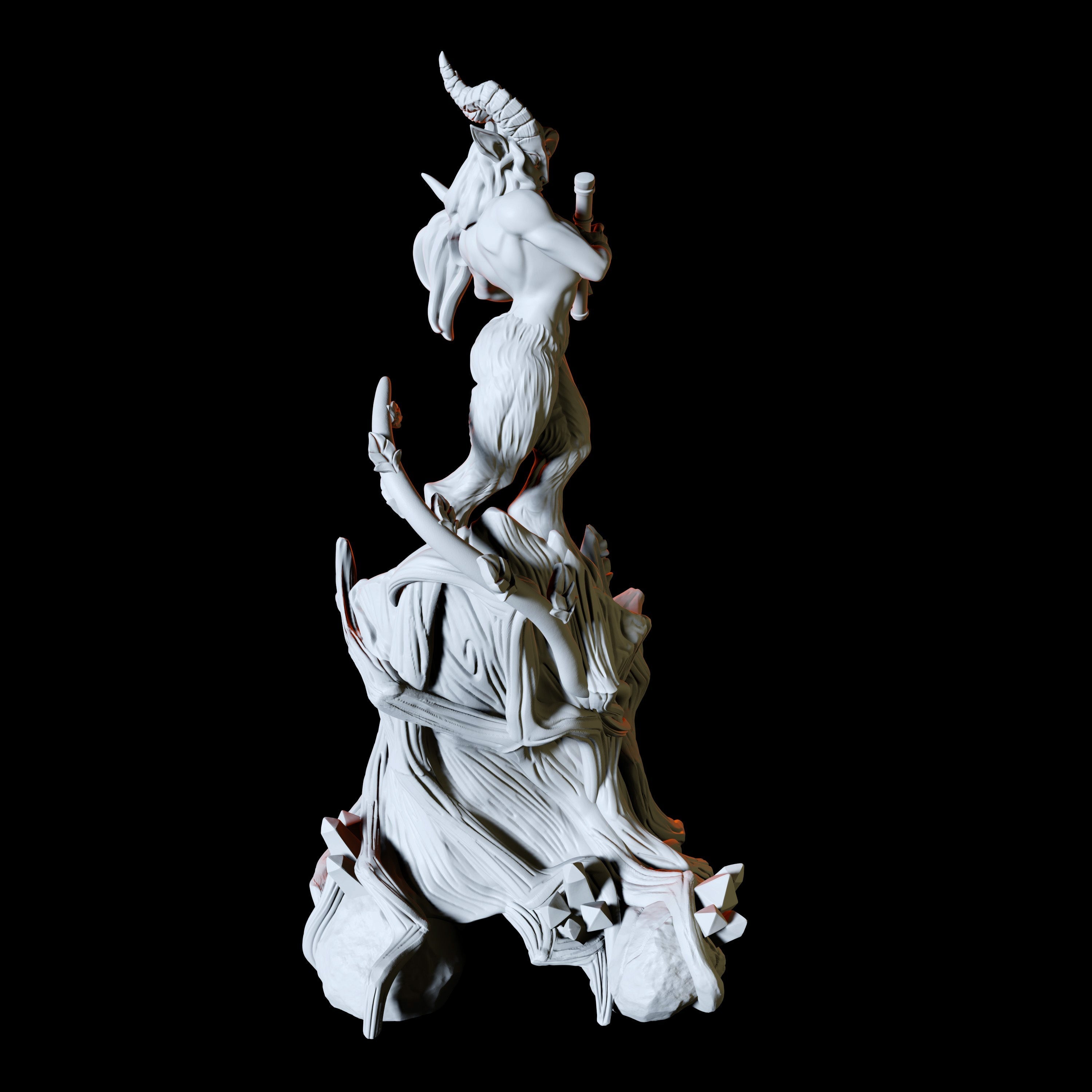 Satyr Pinup Miniature for Dungeons and Dragons - Myth Forged