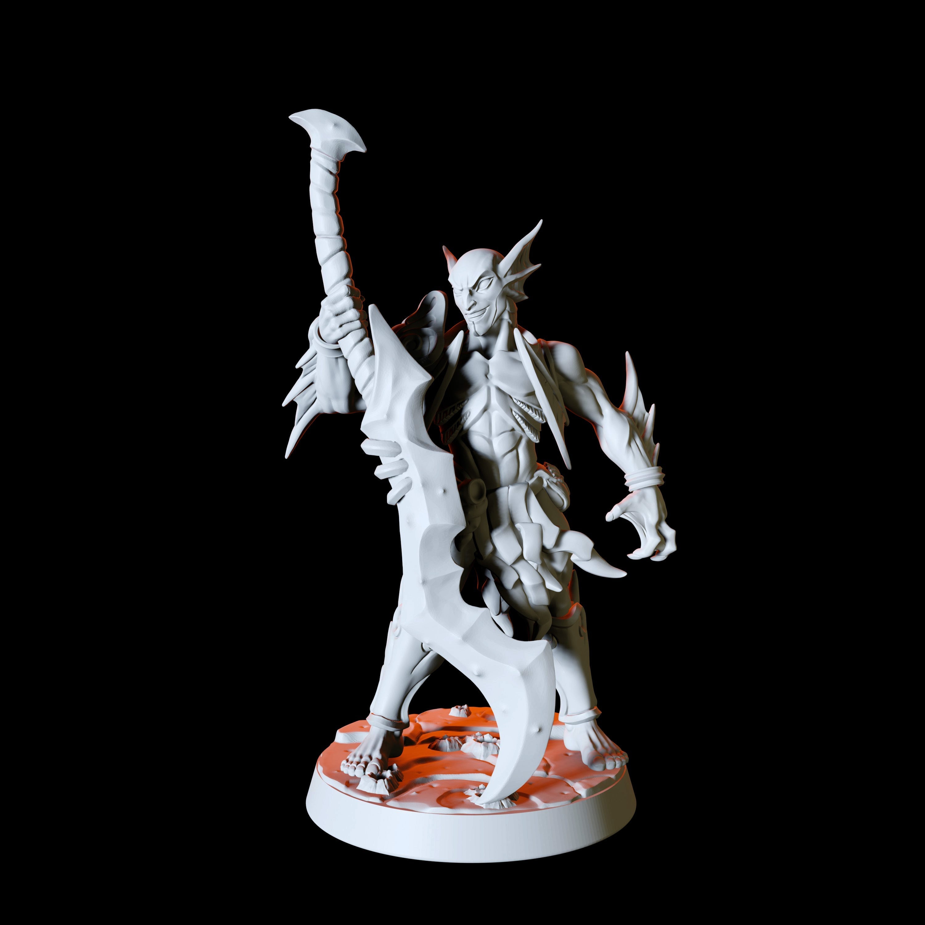 Six Sea Elf or Merfolk Miniatures for Dungeons and Dragons - Myth Forged