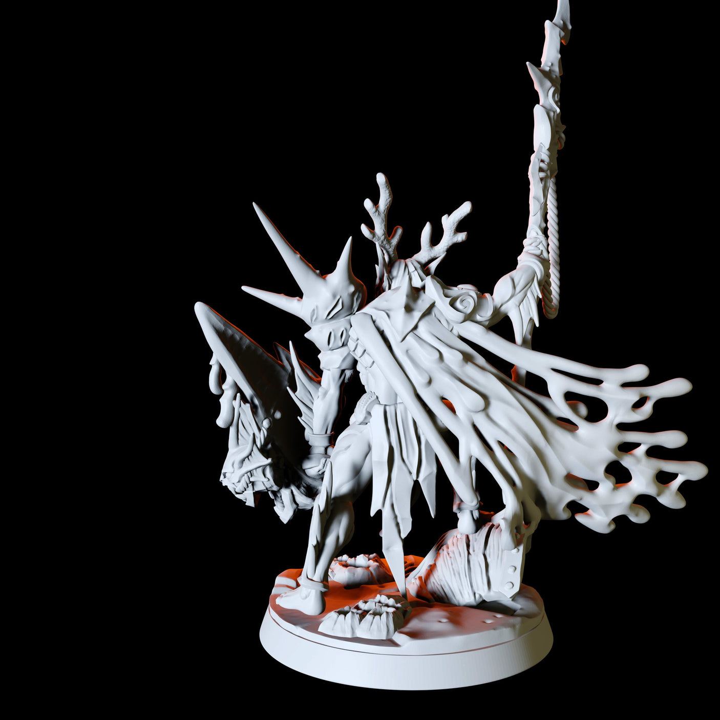 Sea Elf Druid Miniature for Dungeons and Dragons, Pathfinder or other TTRPGs