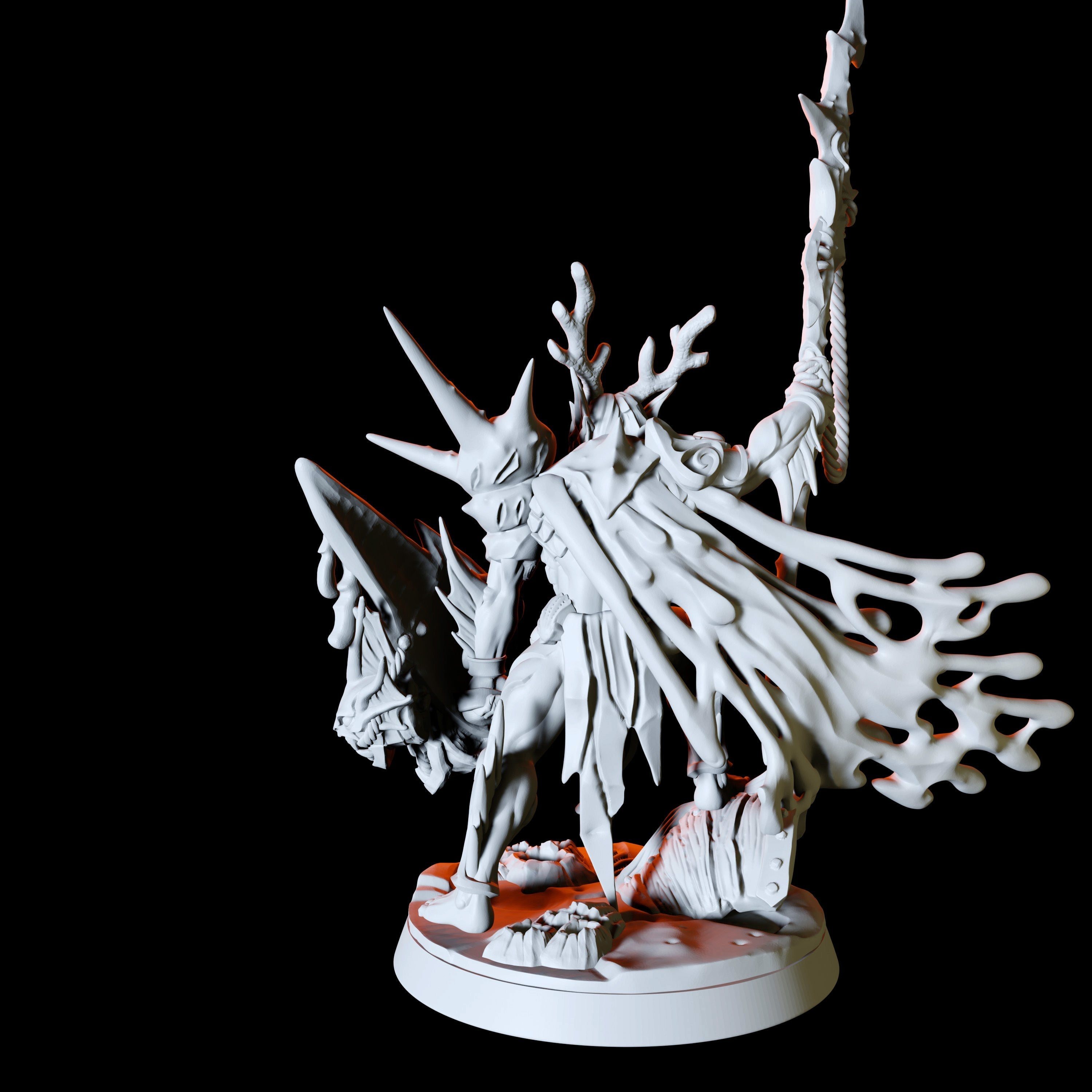 Sea Elf or Merfolk Druid Miniature for Dungeons and Dragons - Myth Forged