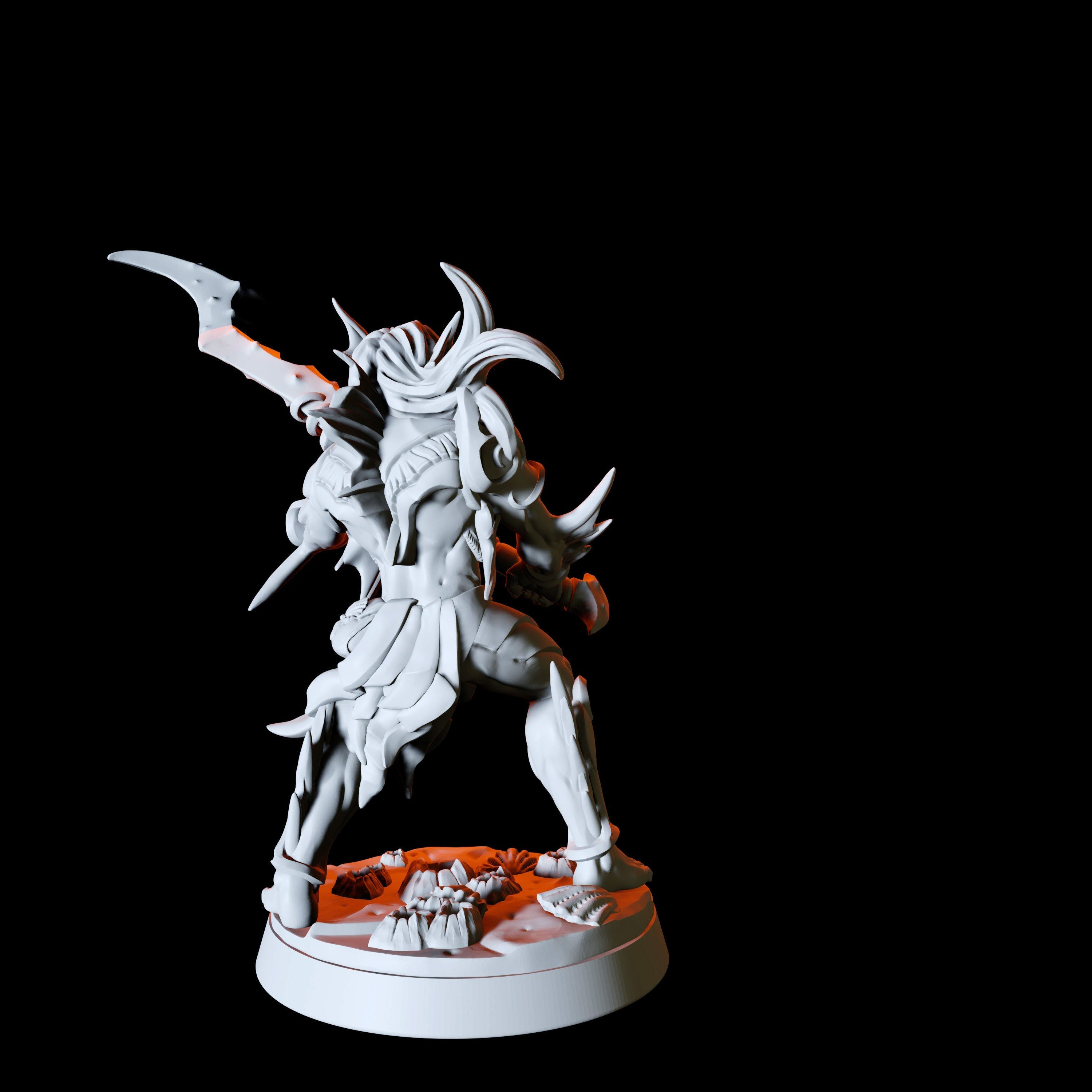 Sea Elf or Merfolk Miniature for Dungeons and Dragons - Myth Forged