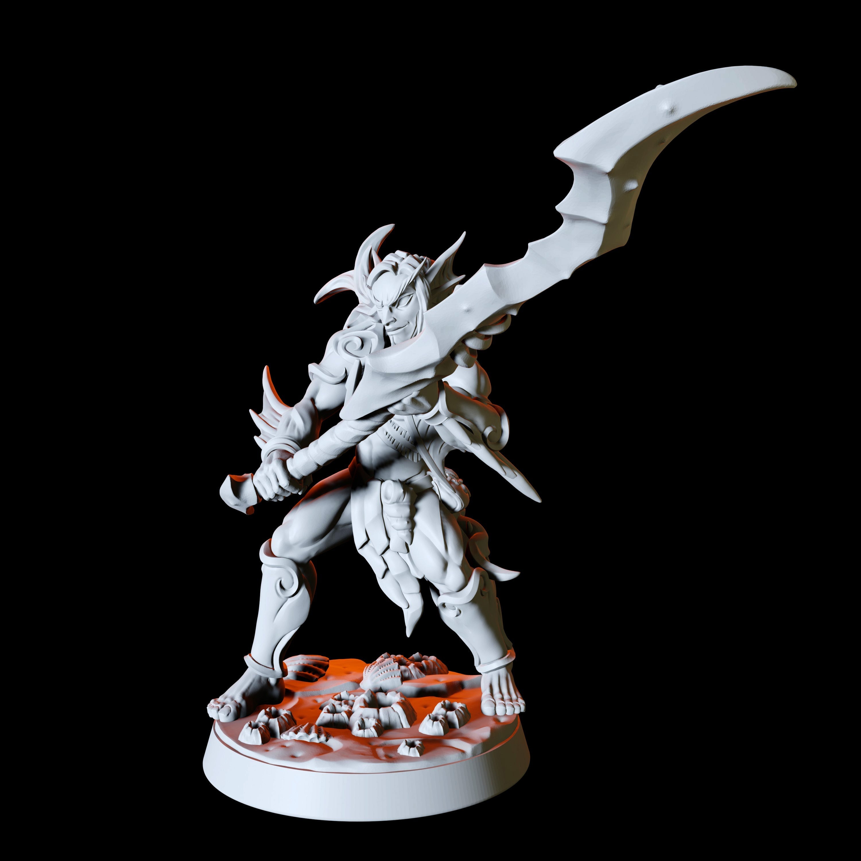 Sea Elf or Merfolk Miniature for Dungeons and Dragons - Myth Forged