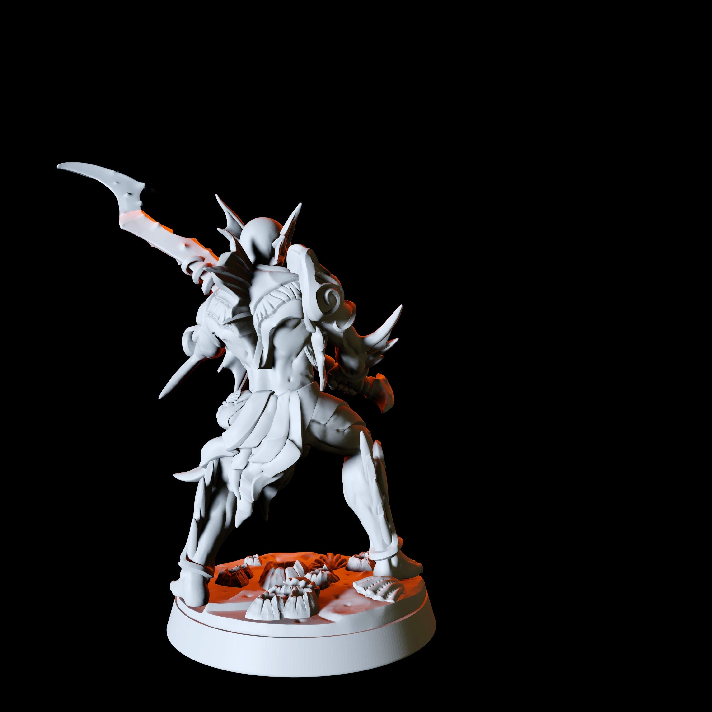 Sea Elf or Merfolk Miniature for Dungeons and Dragons - Myth Forged