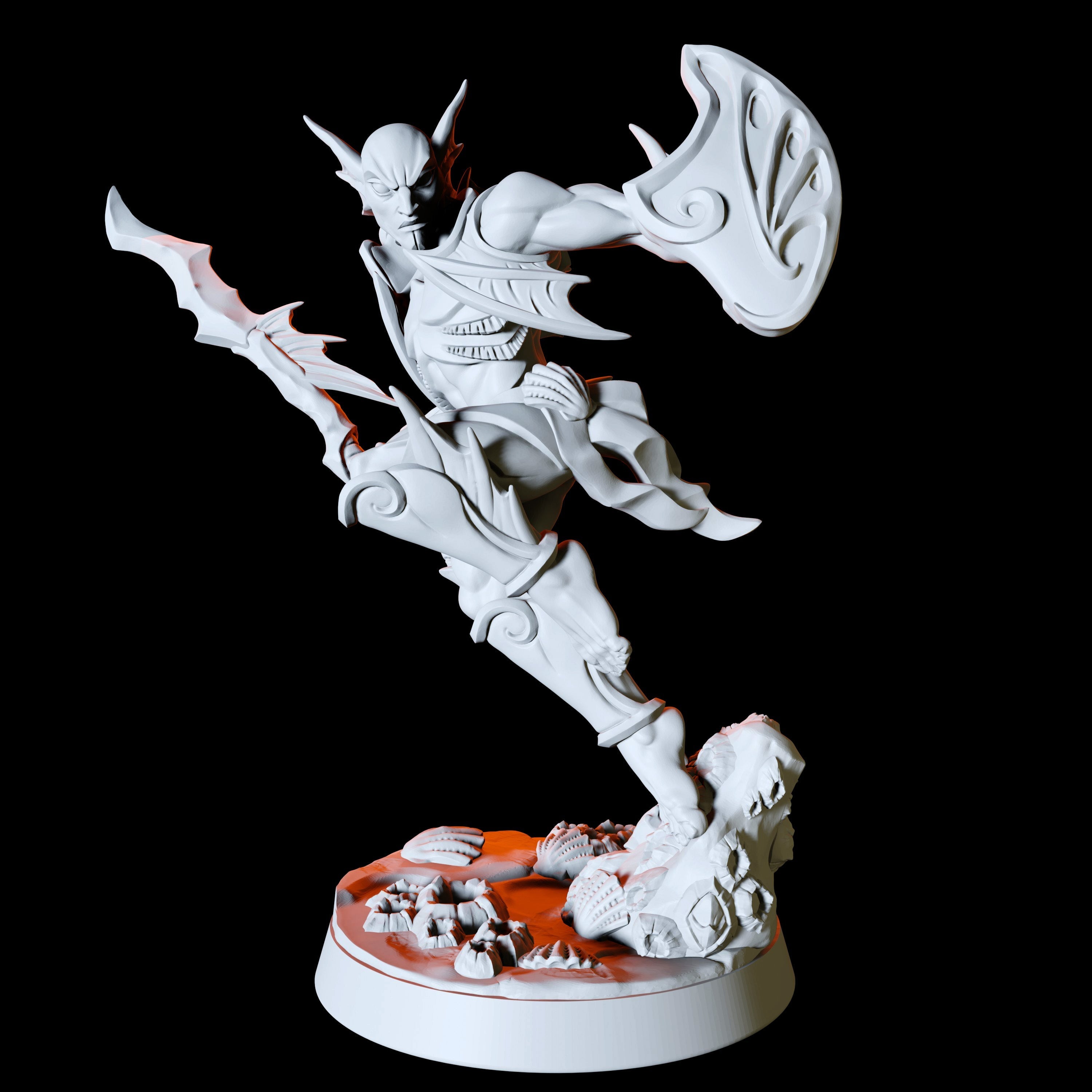 Sea Elf or Merfolk Miniature for Dungeons and Dragons - Myth Forged