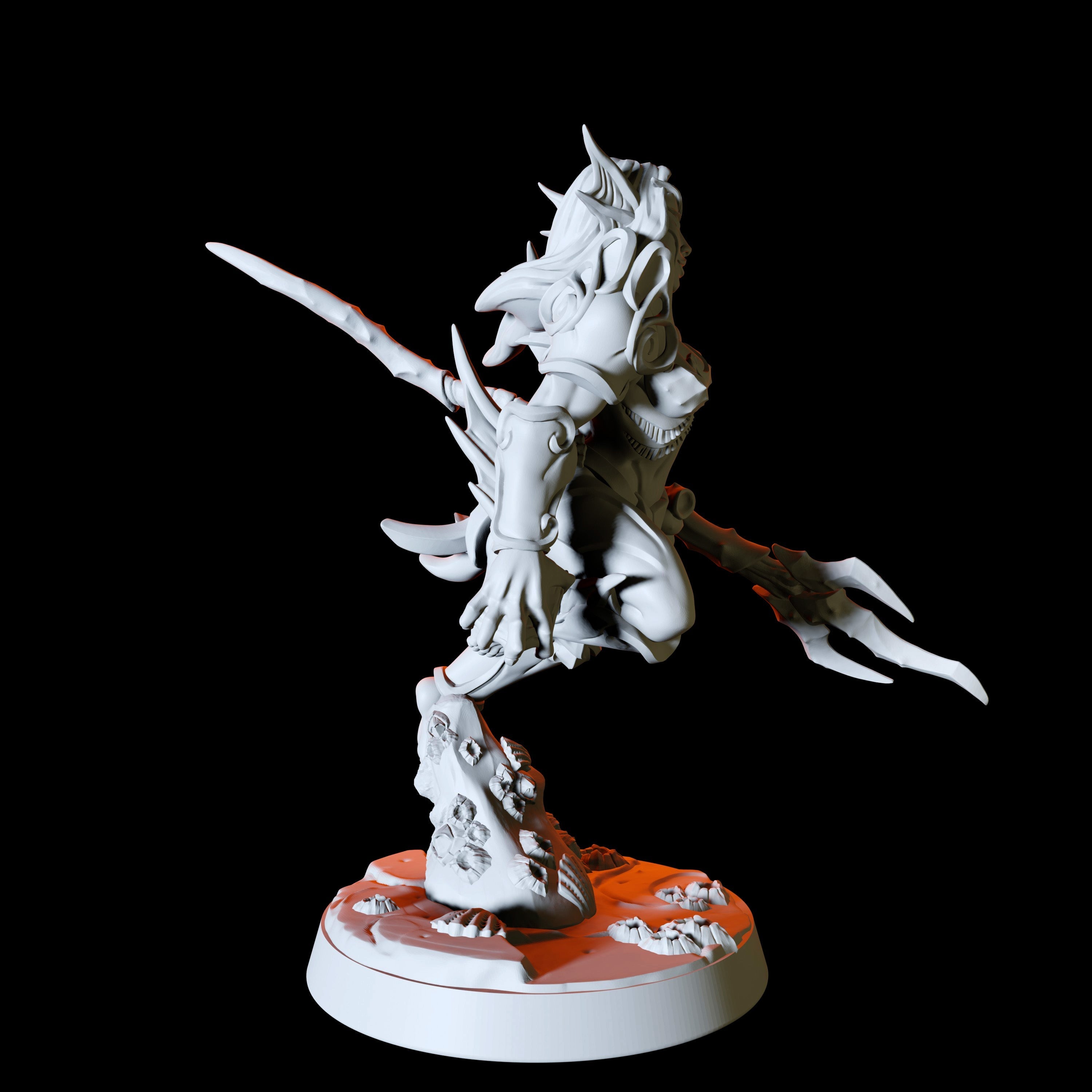 Sea Elf or Merfolk Miniature for Dungeons and Dragons - Myth Forged