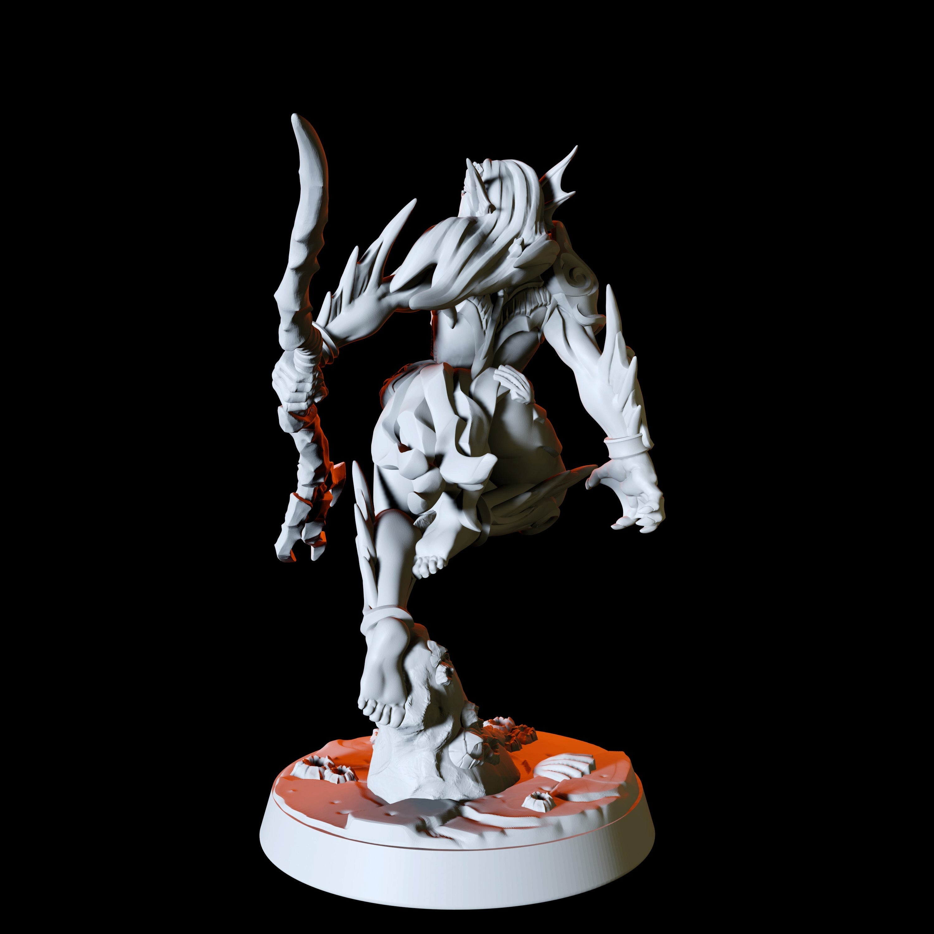 Sea Elf or Merfolk Miniature for Dungeons and Dragons - Myth Forged