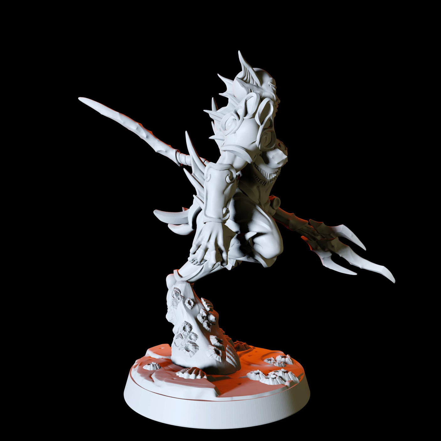 Sea Elf with trident Miniature for Dungeons and Dragons, Pathfinder or other TTRPGs