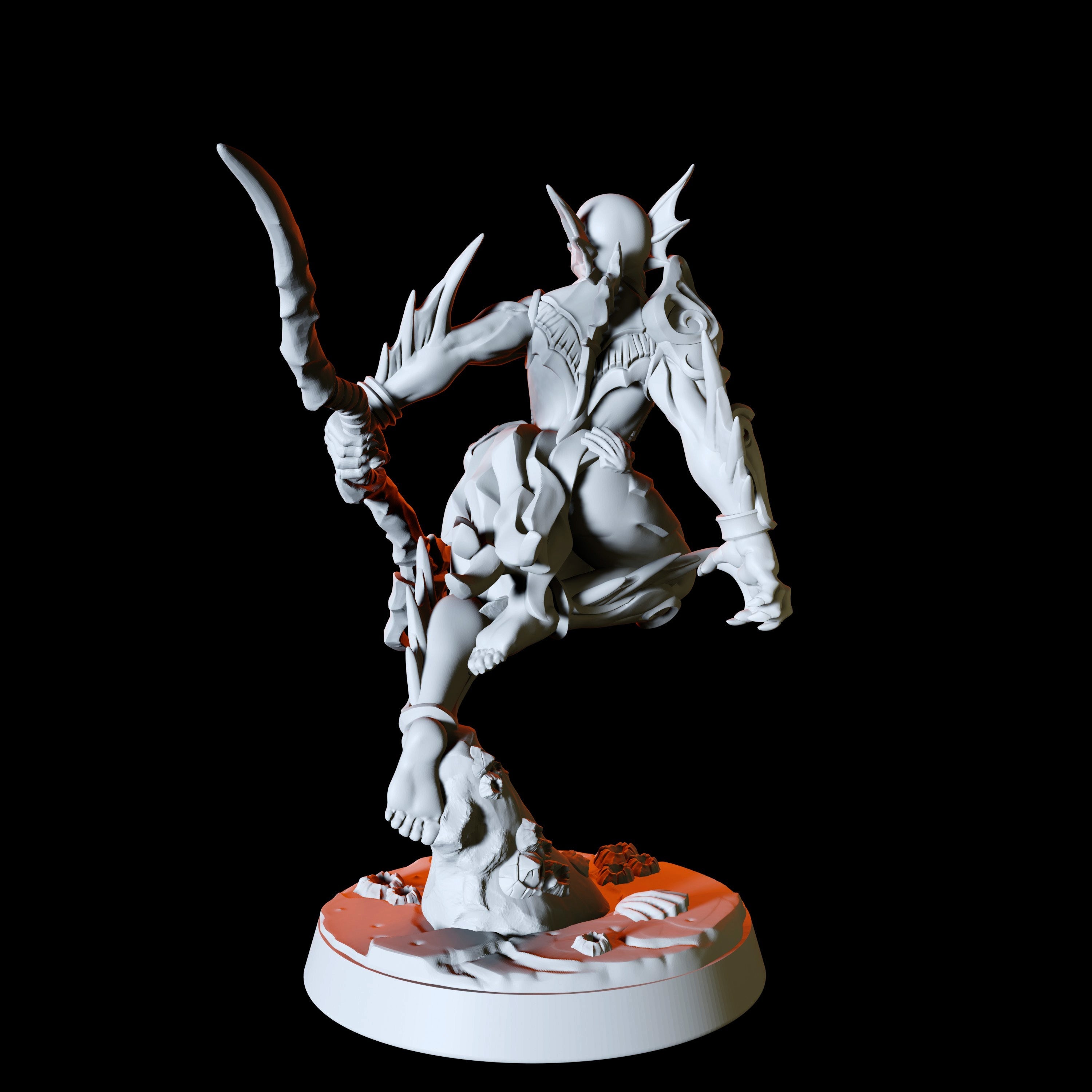 Sea Elf or Merfolk Miniature for Dungeons and Dragons - Myth Forged