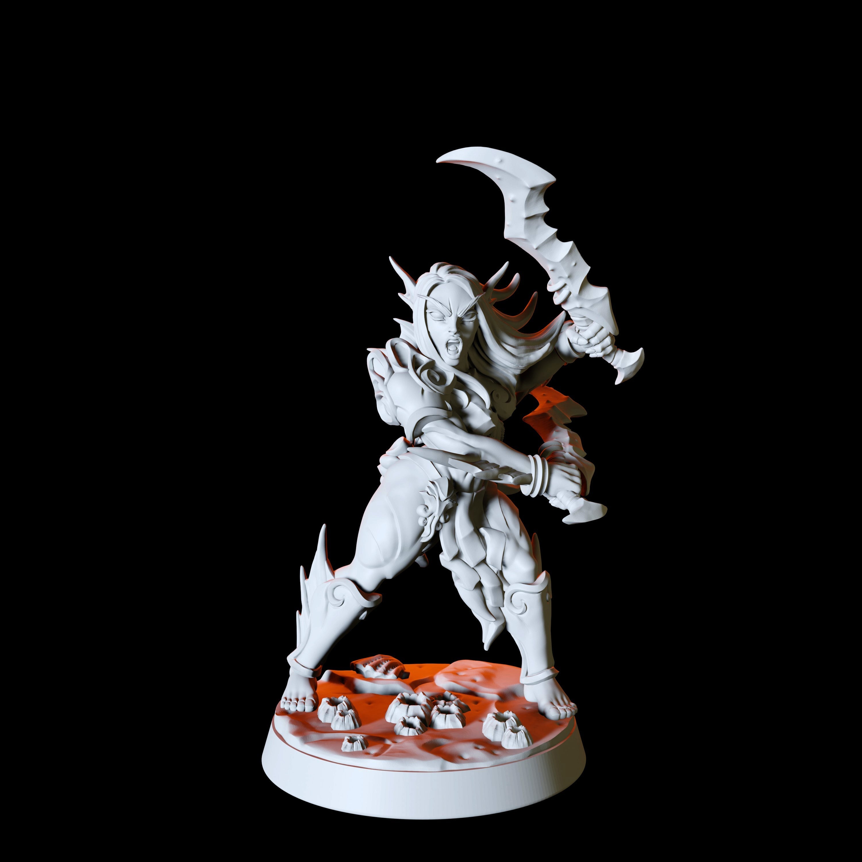 Sea Elf or Merfolk Miniature for Dungeons and Dragons - Myth Forged
