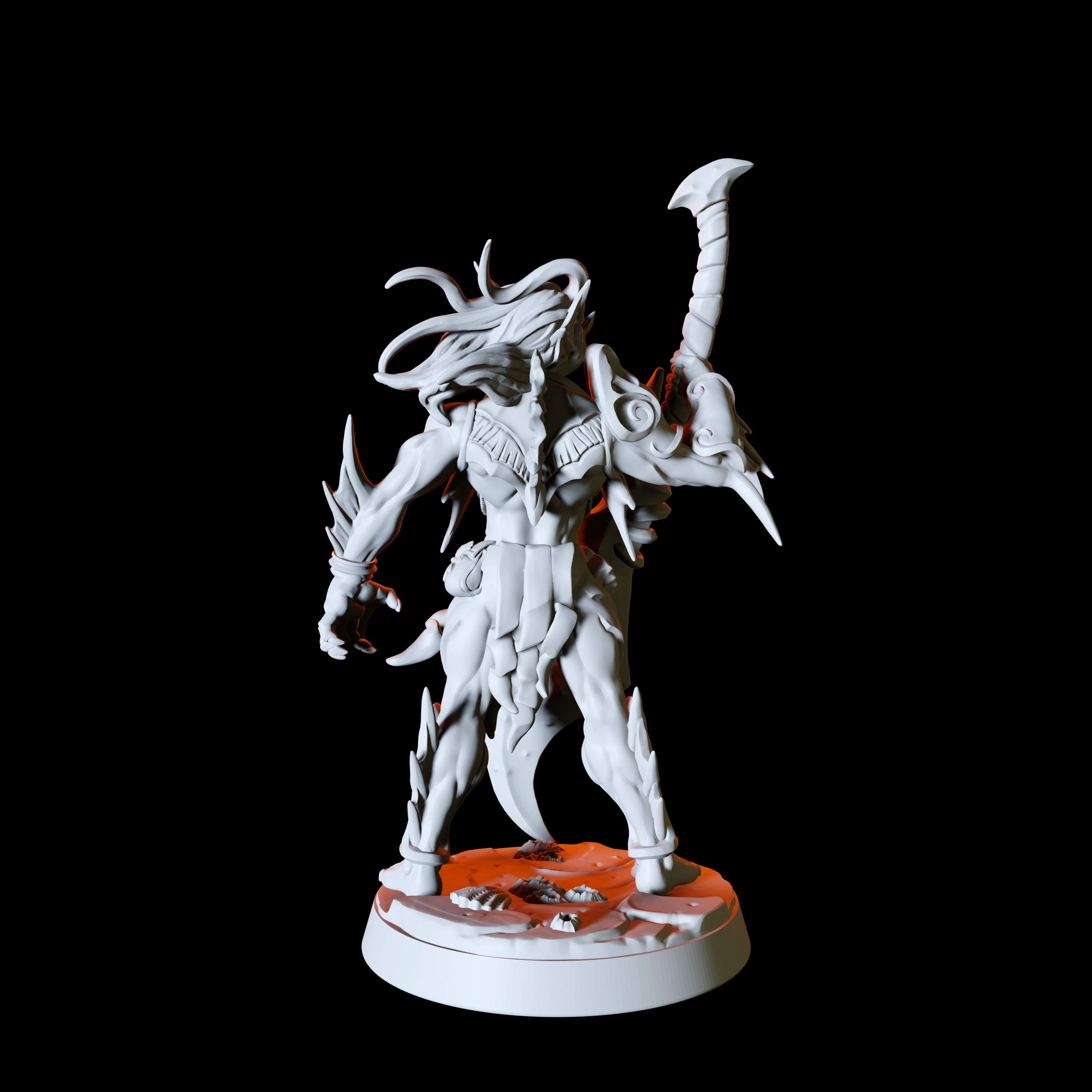 Sea Elf or Merfolk Miniature for Dungeons and Dragons - Myth Forged