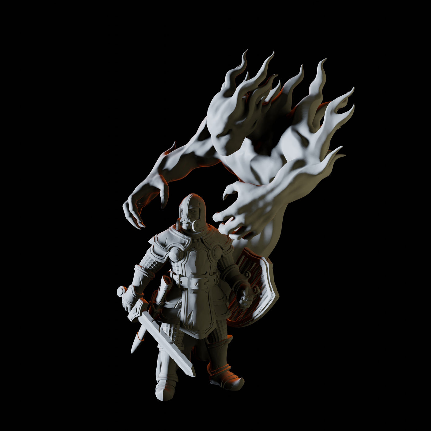 Shadow Miniature for Dungeons and Dragons, Pathfinder or other TTRPGs