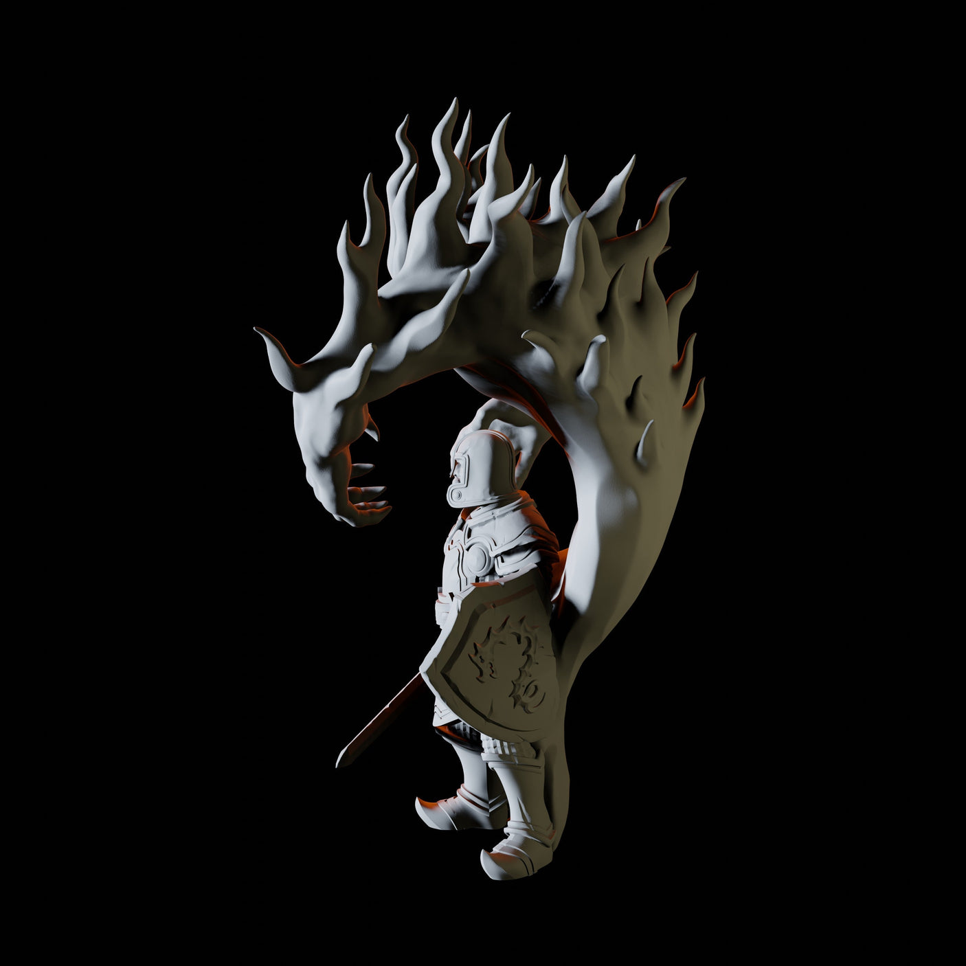 Shadow Miniature for Dungeons and Dragons, Pathfinder or other TTRPGs