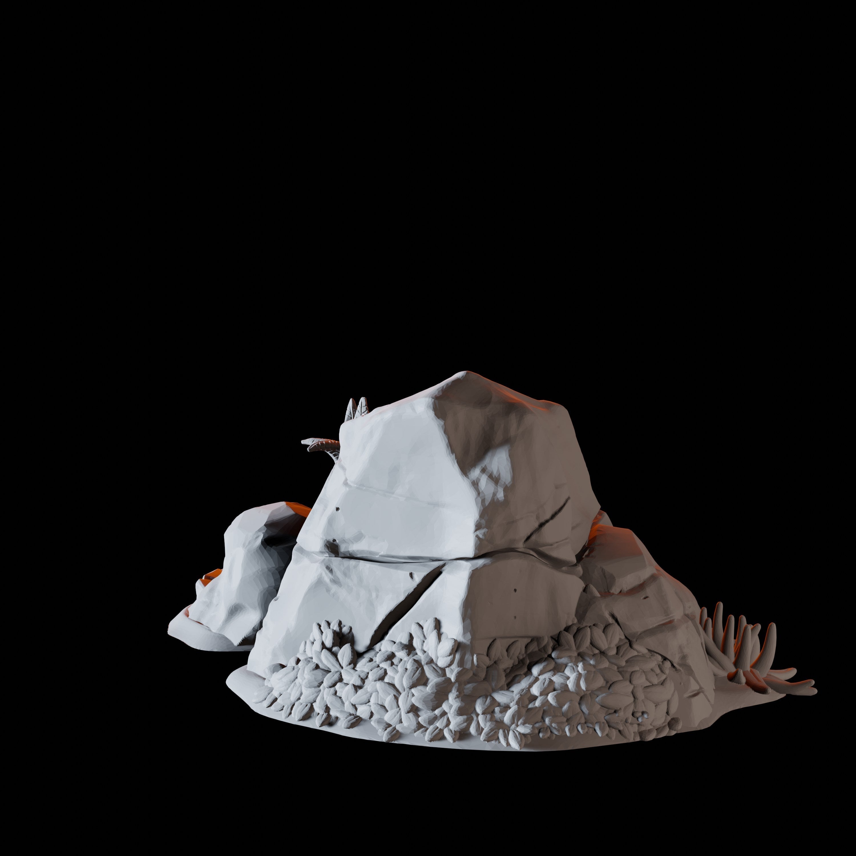 Rocky Shoreline B - Coastal Terrain Miniature for Dungeons and Dragons - Myth Forged