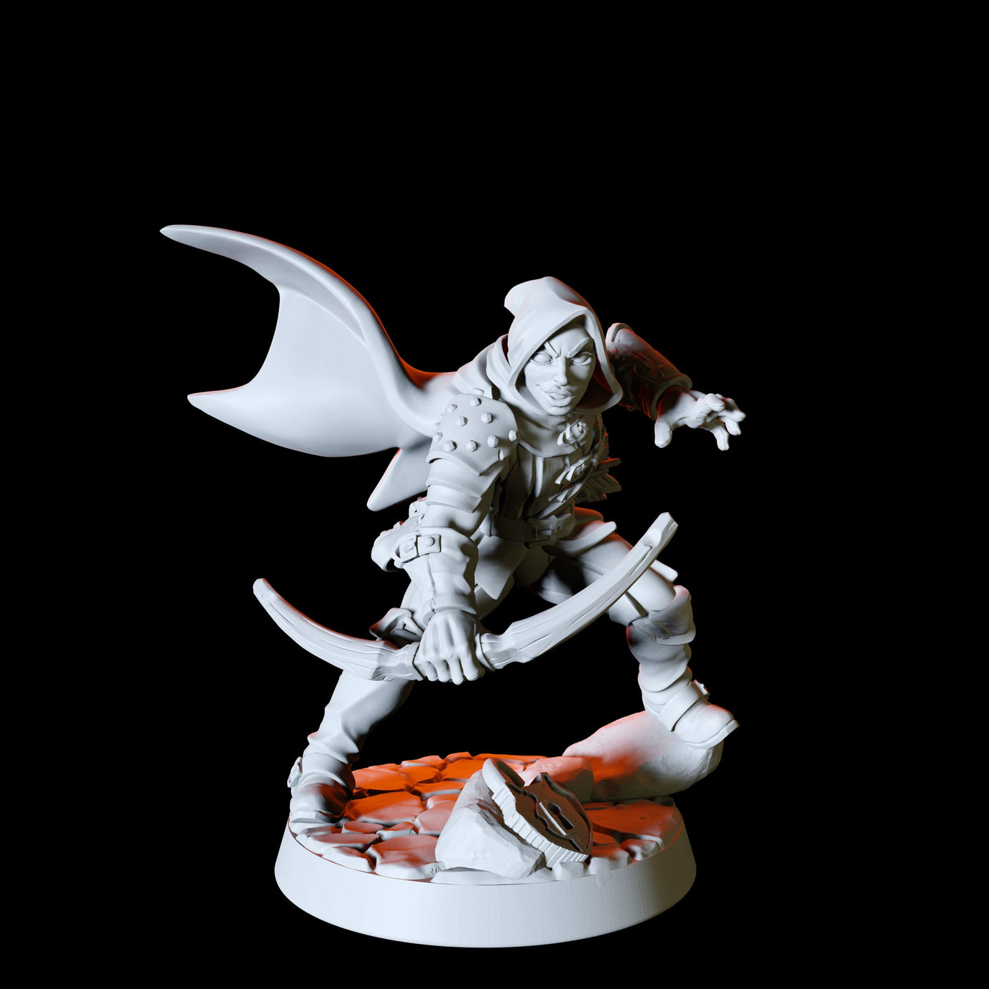 Six Assassins, Thieves or Rogues Miniature for Dungeons and Dragons, Pathfinder or other TTRPGs