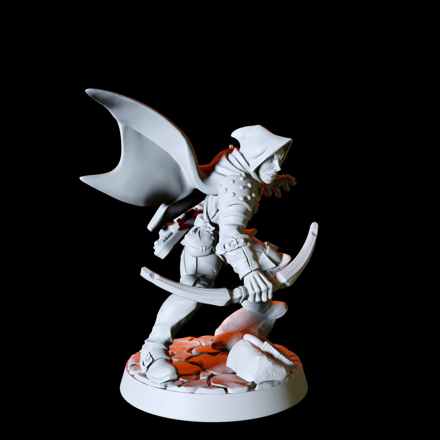 Six Assassins, Thieves or Rogues Miniature for Dungeons and Dragons, Pathfinder or other TTRPGs