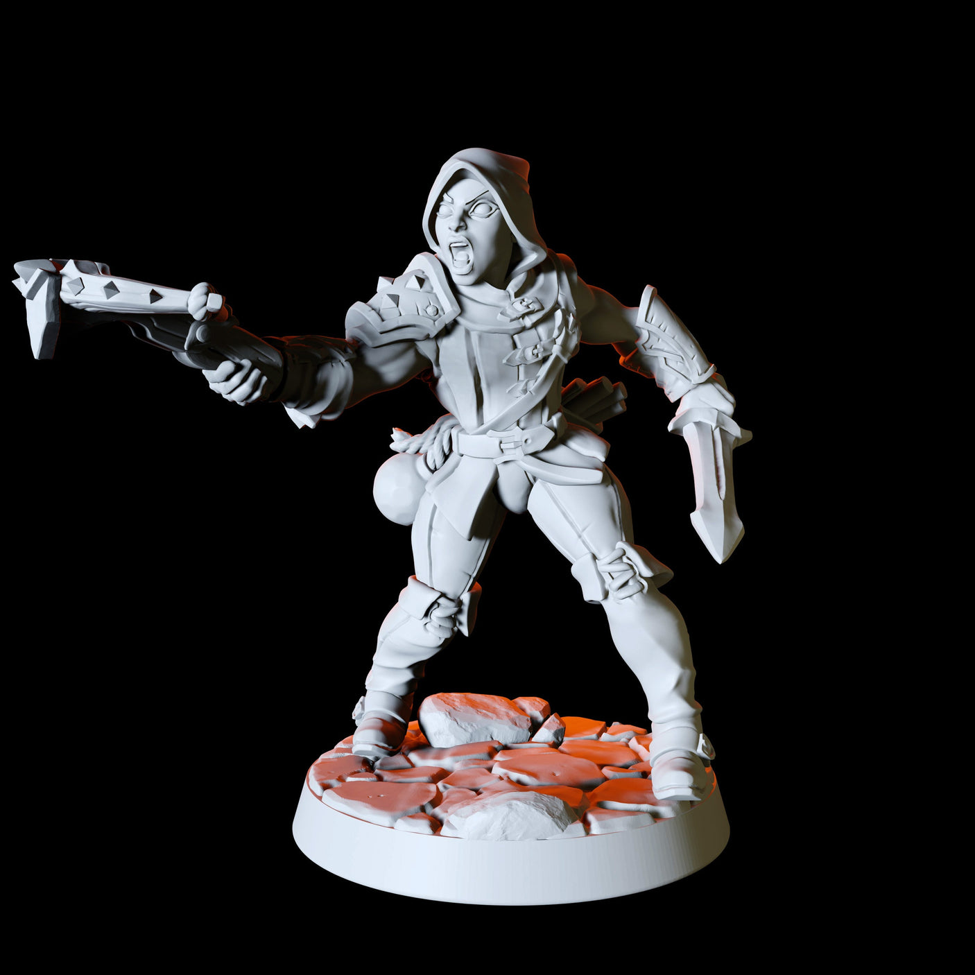 Six Assassins, Thieves or Rogues Miniature for Dungeons and Dragons, Pathfinder or other TTRPGs