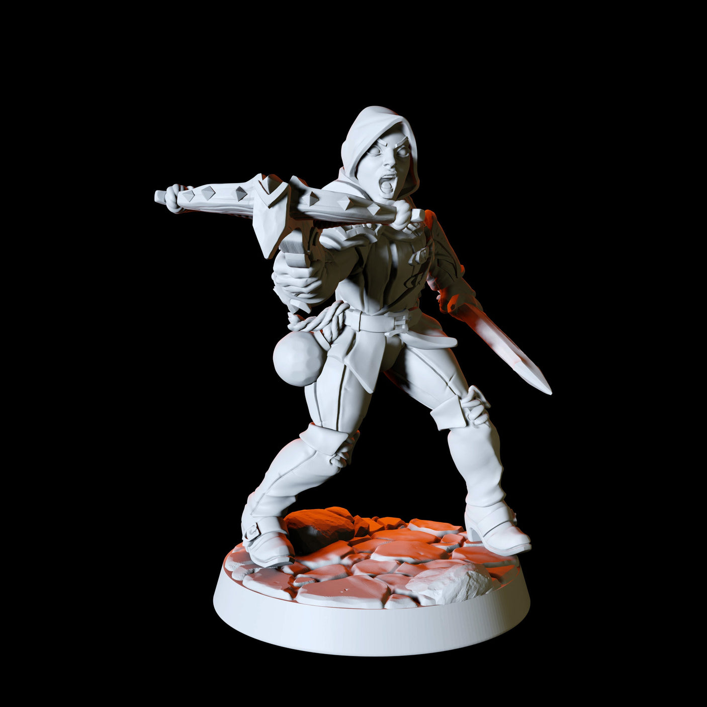 Six Assassins, Thieves or Rogues Miniature for Dungeons and Dragons, Pathfinder or other TTRPGs