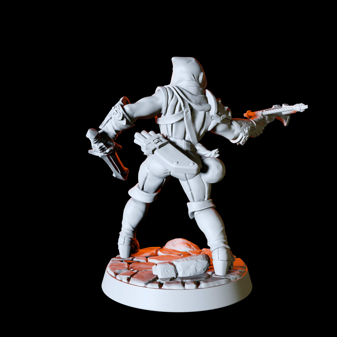 Six Assassins, Thieves or Rogues Miniature for Dungeons and Dragons, Pathfinder or other TTRPGs