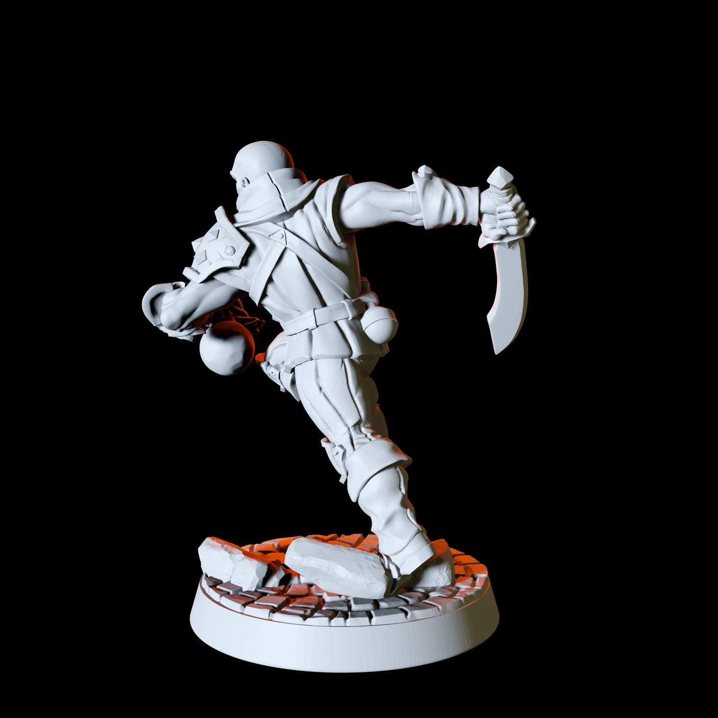 Six Assassins, Thieves or Rogues Miniature for Dungeons and Dragons, Pathfinder or other TTRPGs