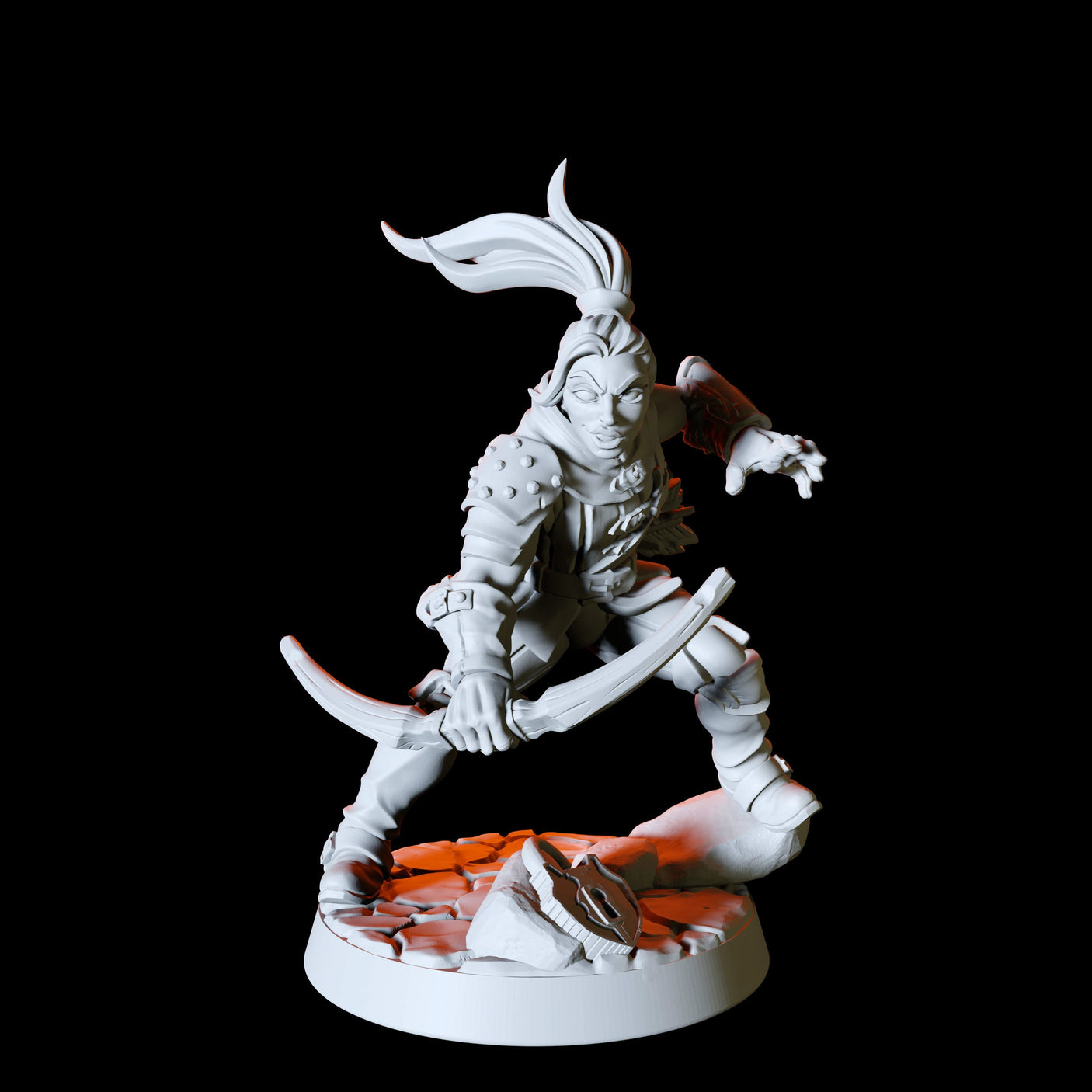 Six Assassins, Thieves or Rogues Miniature for Dungeons and Dragons, Pathfinder or other TTRPGs