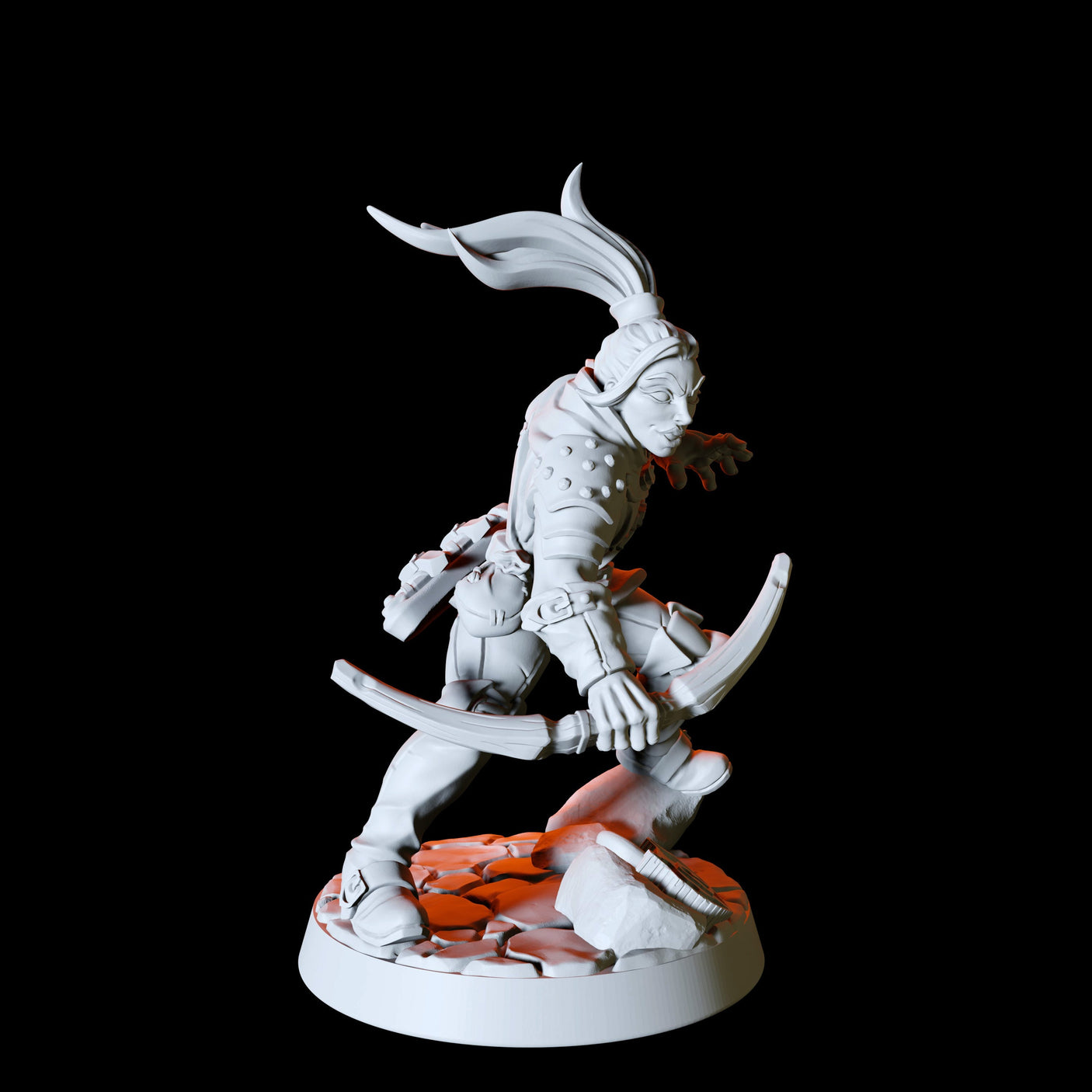 Six Assassins, Thieves or Rogues Miniature for Dungeons and Dragons, Pathfinder or other TTRPGs